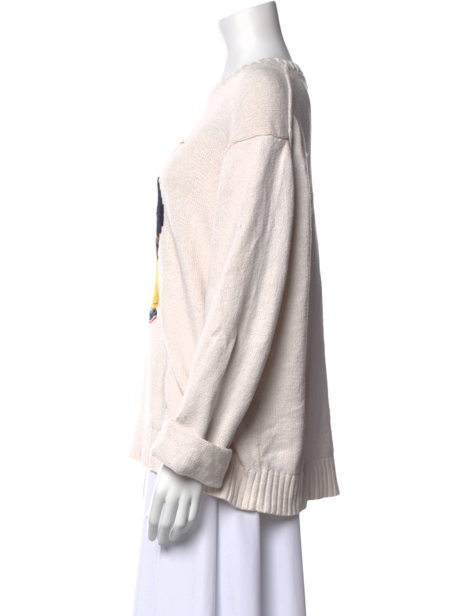 Polo Ralph Lauren Linen Graphic Print Sweater