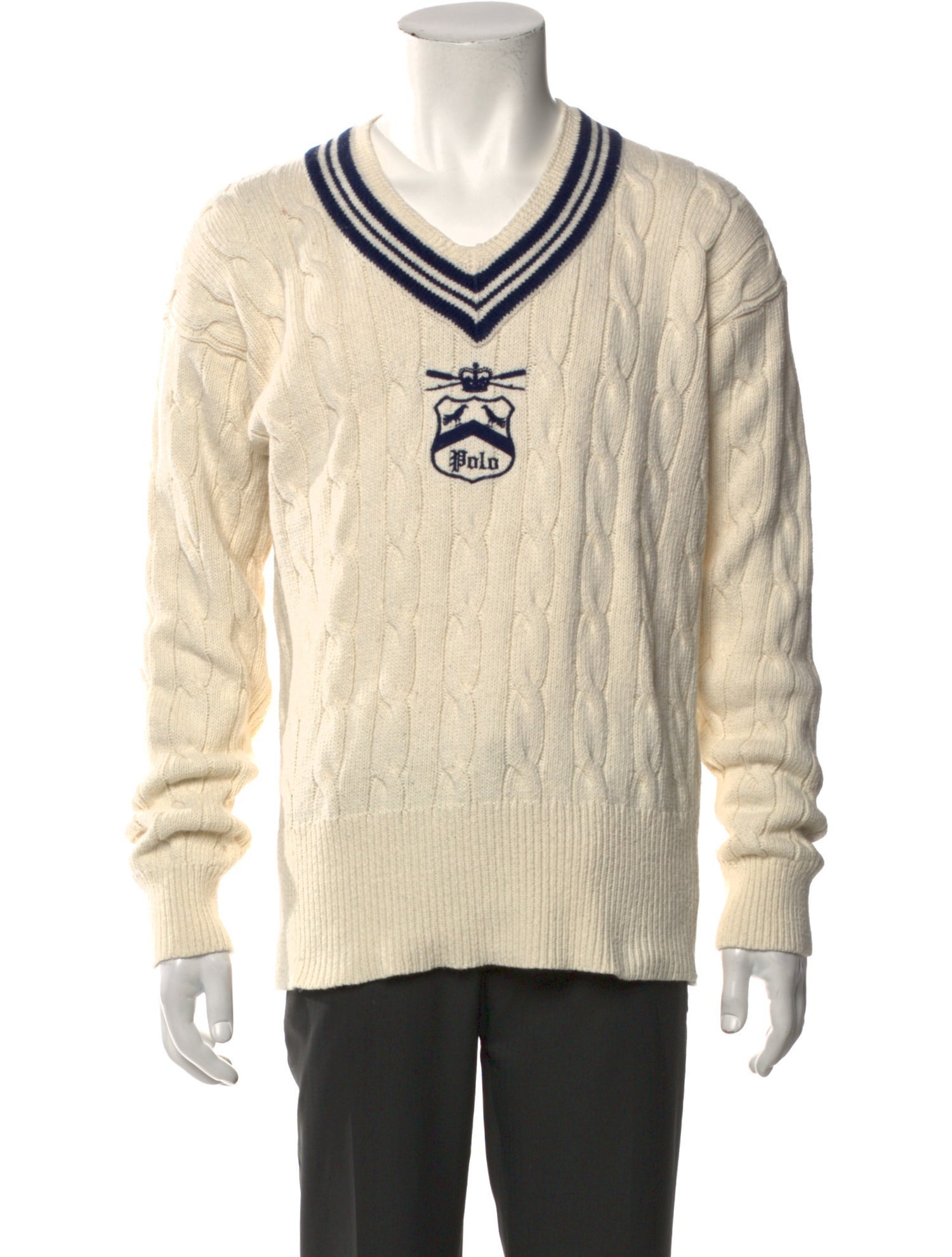 Polo Ralph Lauren Graphic Print V-Neck Pullover