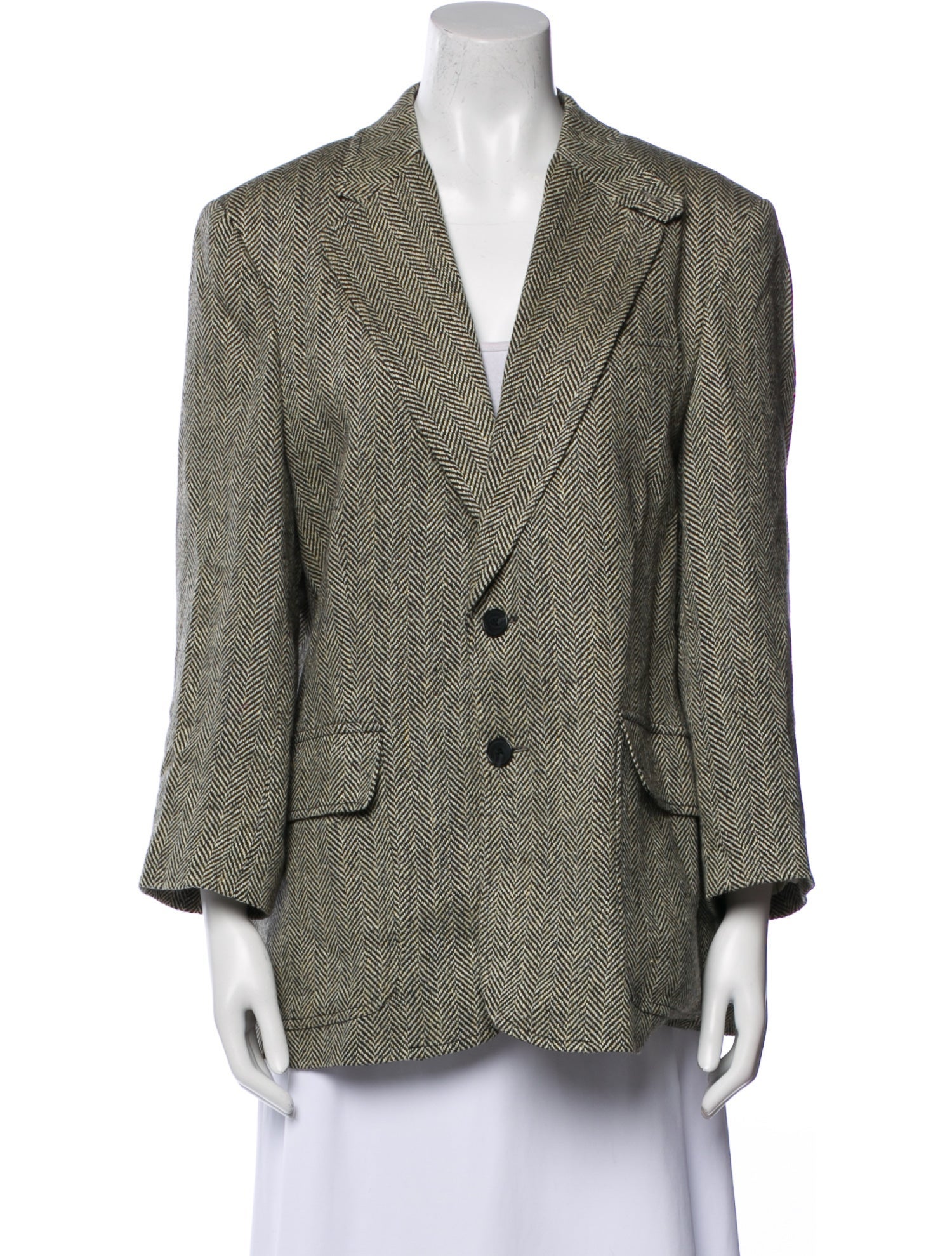 Polo Ralph Lauren Linen Plaid Print Blazer