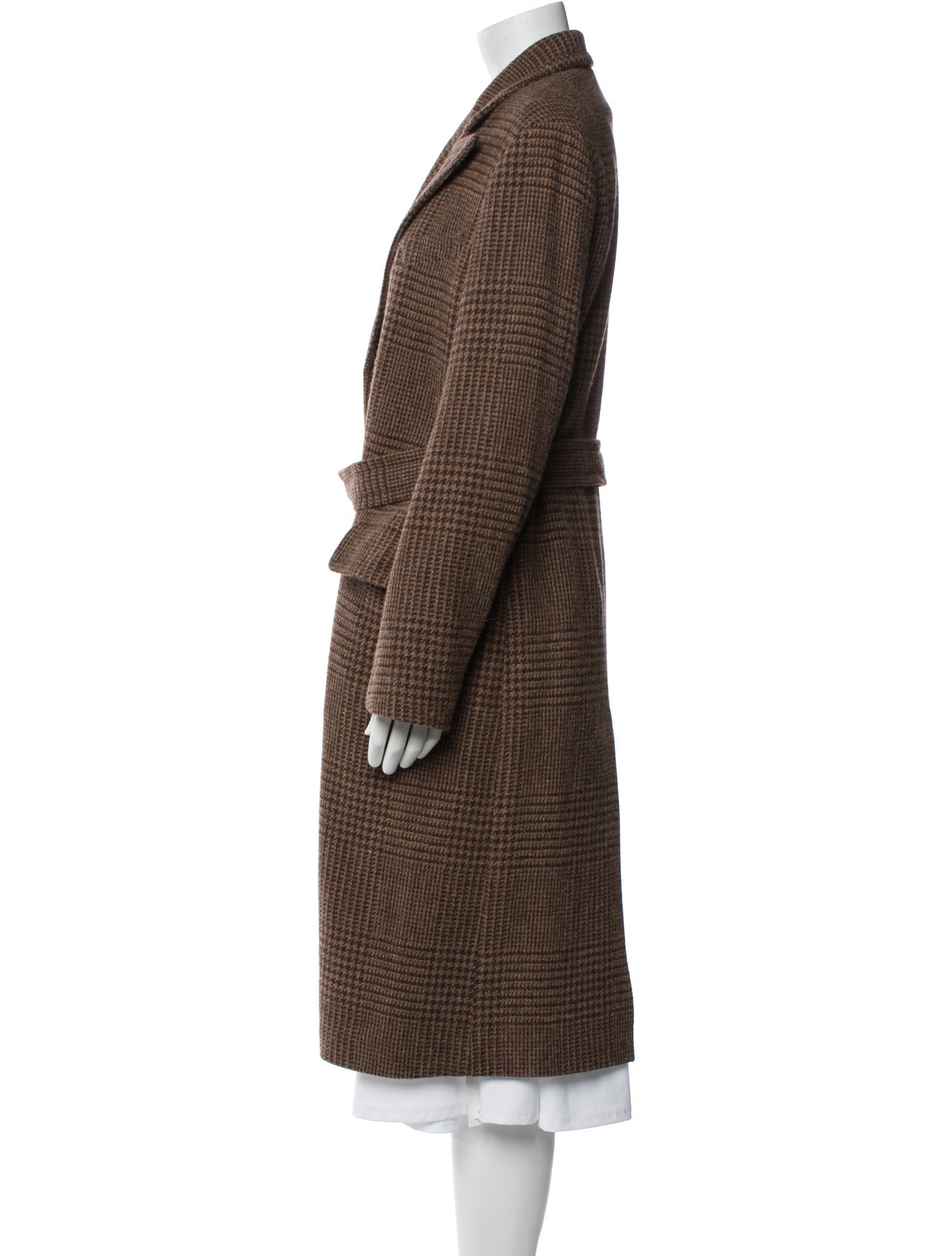 Polo Ralph Lauren Wool Plaid Print Peacoat