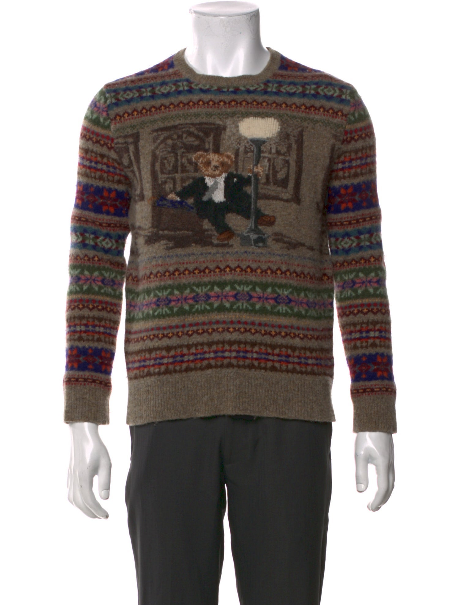 Polo Ralph Lauren Wool Graphic Print Pullover