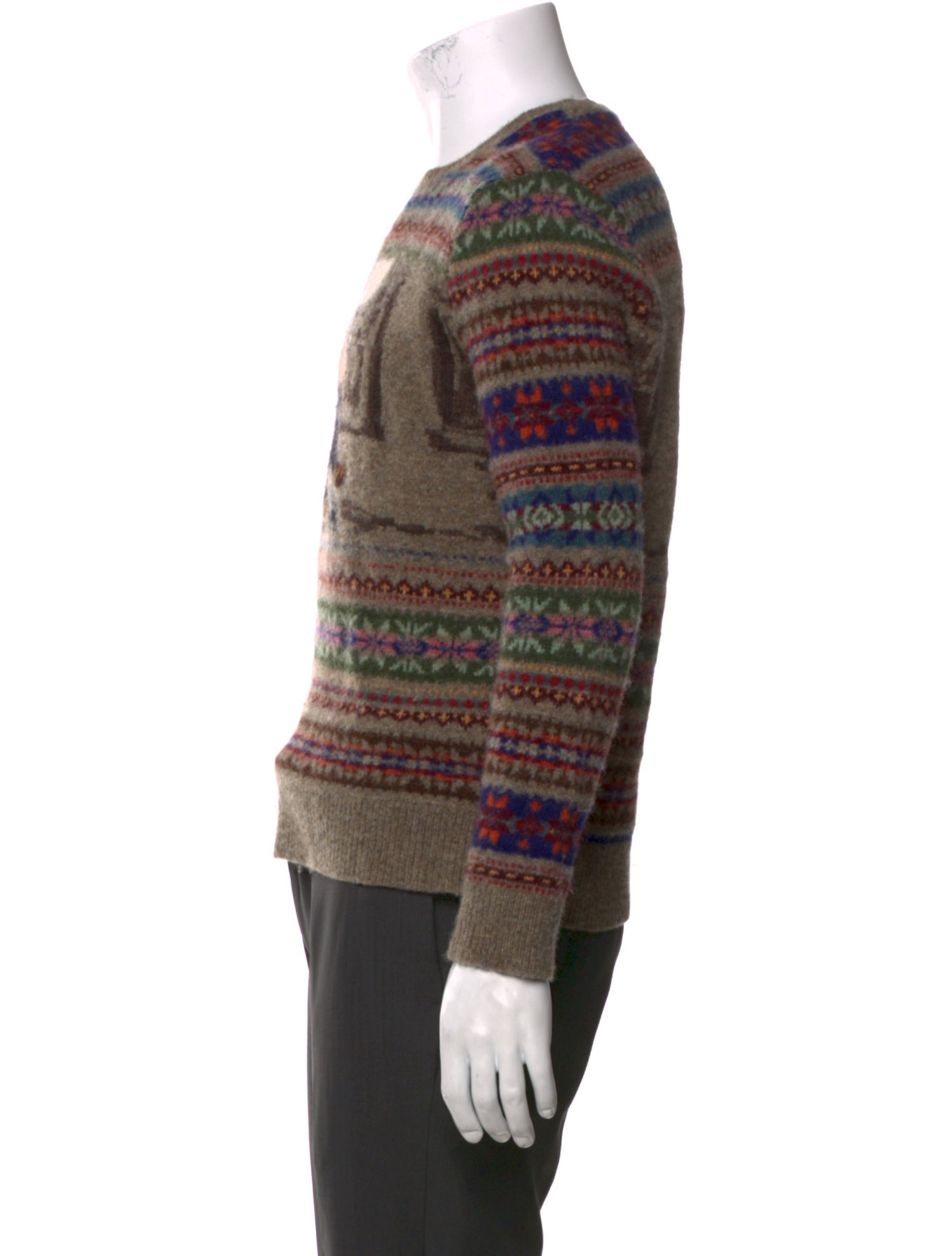 Polo Ralph Lauren Wool Graphic Print Pullover