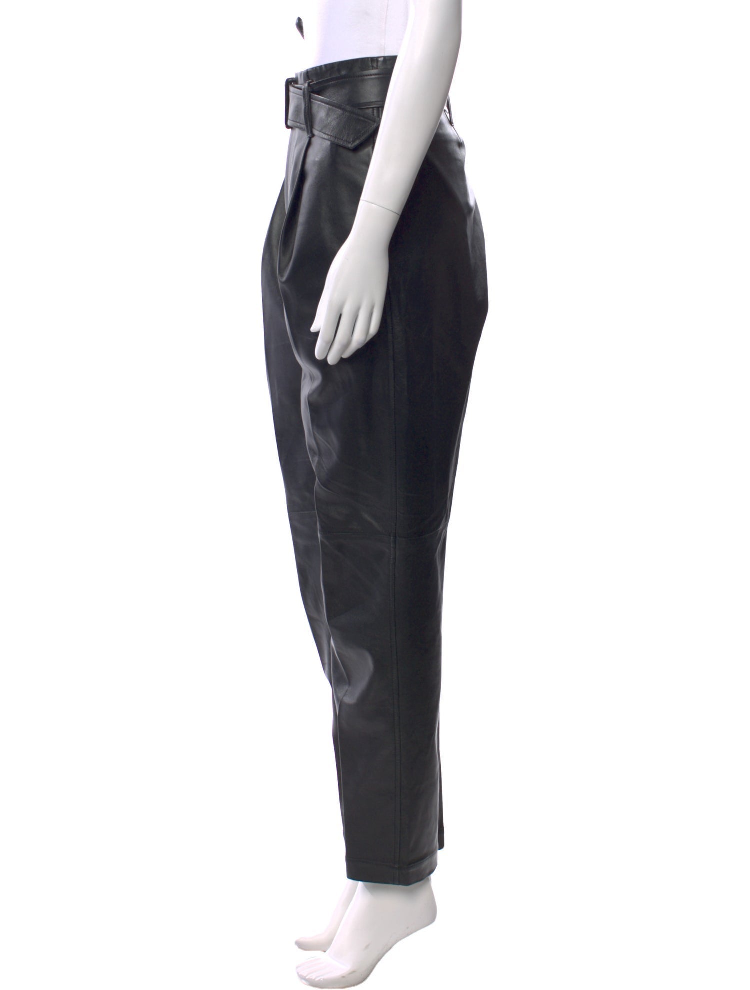 Polo Ralph Lauren Lamb Leather Straight Leg Pants