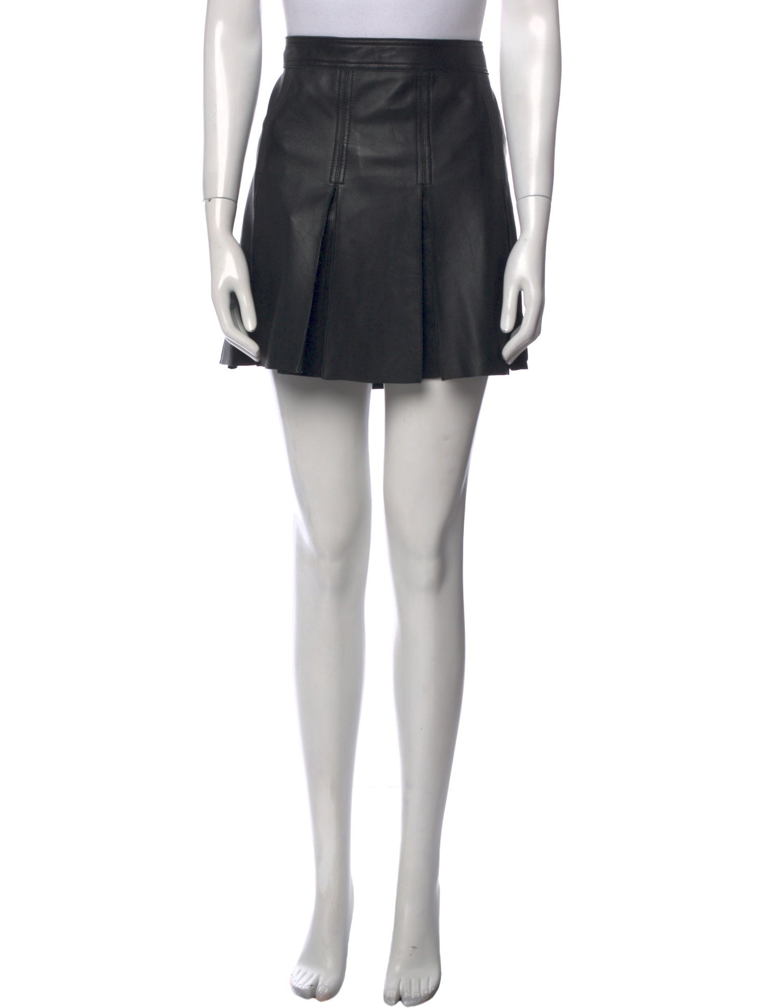 Polo Ralph Lauren Lambskin Mini Skirt