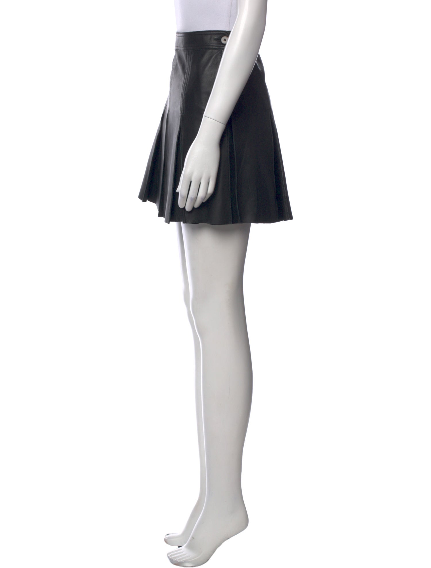 Polo Ralph Lauren Lambskin Mini Skirt