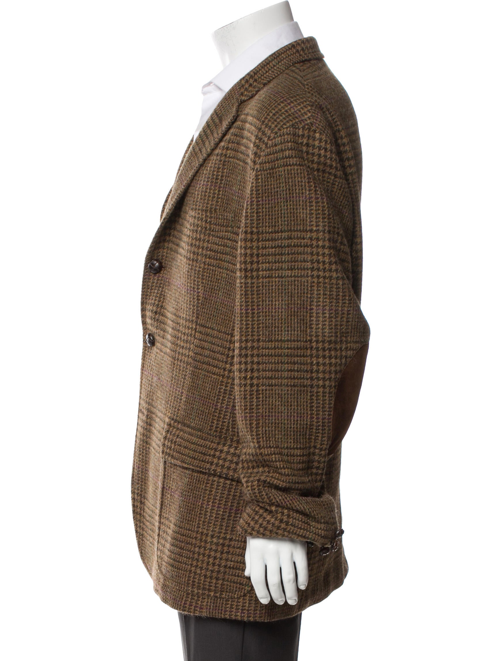 Polo Ralph Lauren Wool Plaid Print Peacoat