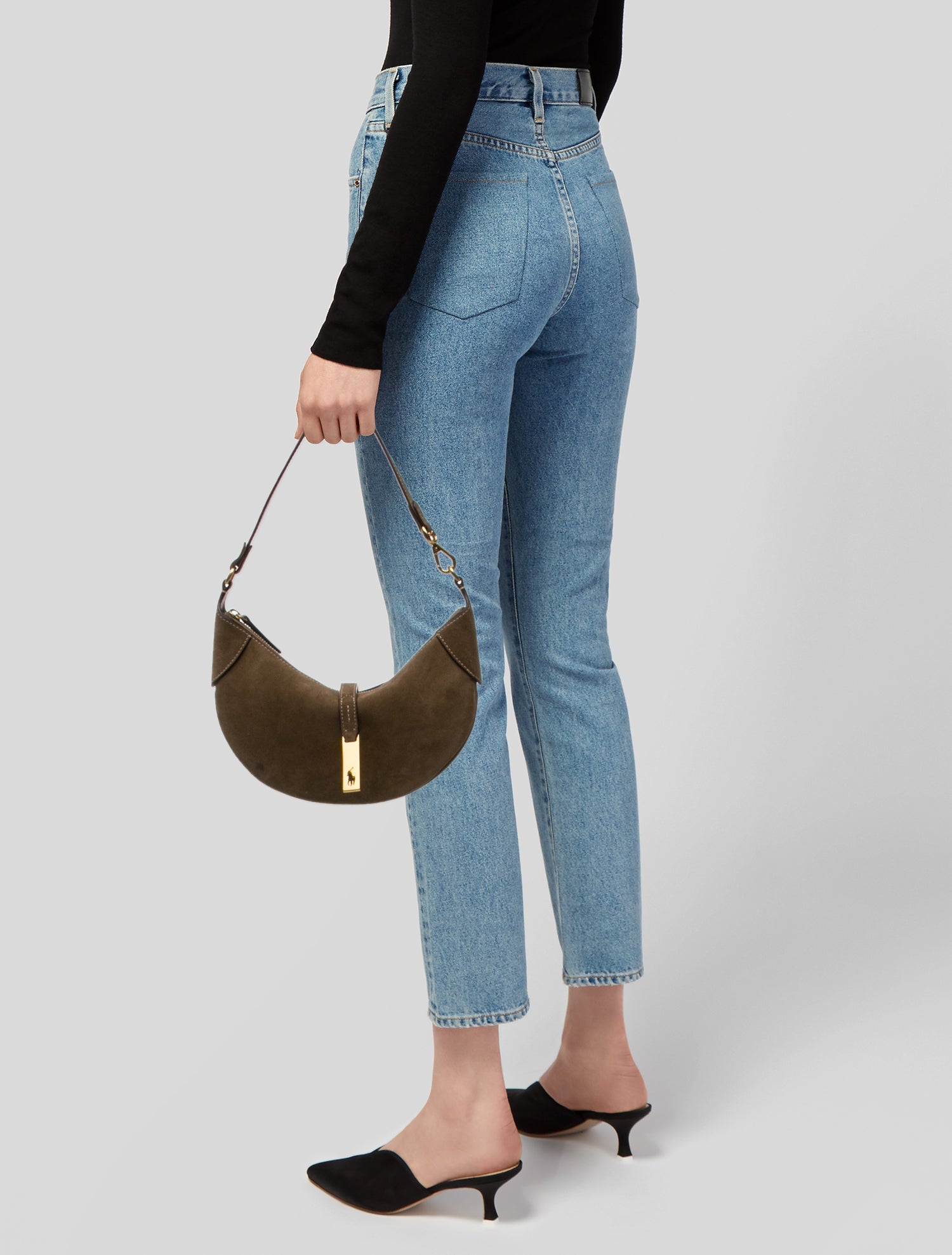 Polo Ralph Lauren Suede Shoulder Bag