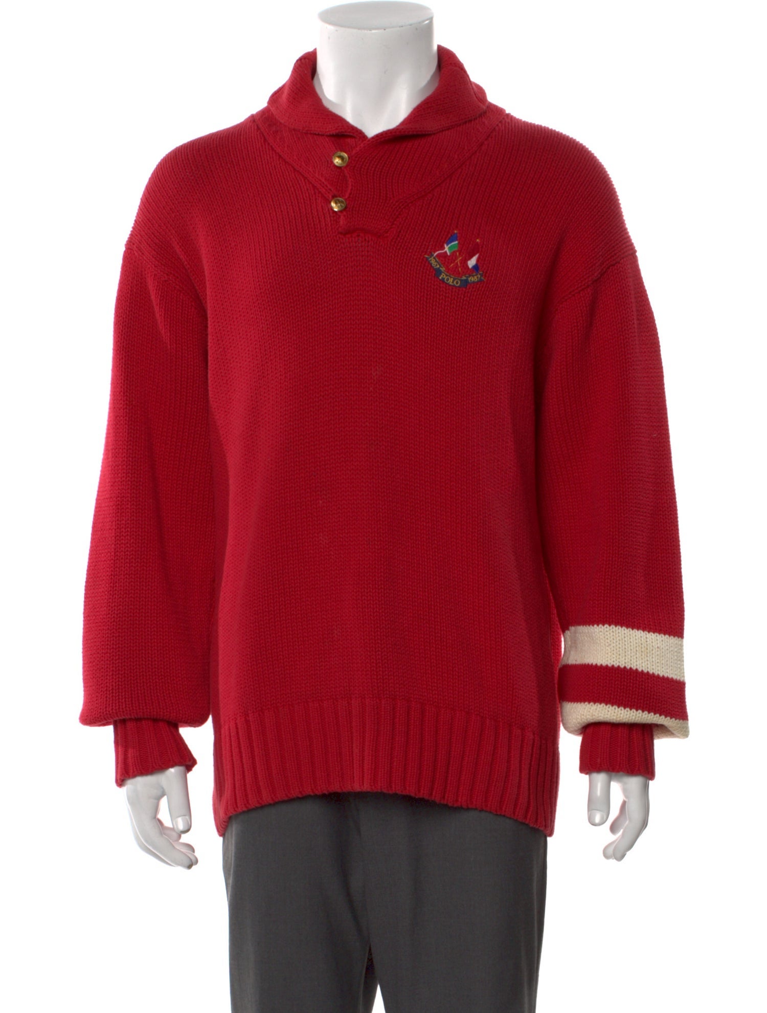 Polo Ralph Lauren Mock Neck Long Sleeve Polo Sweater