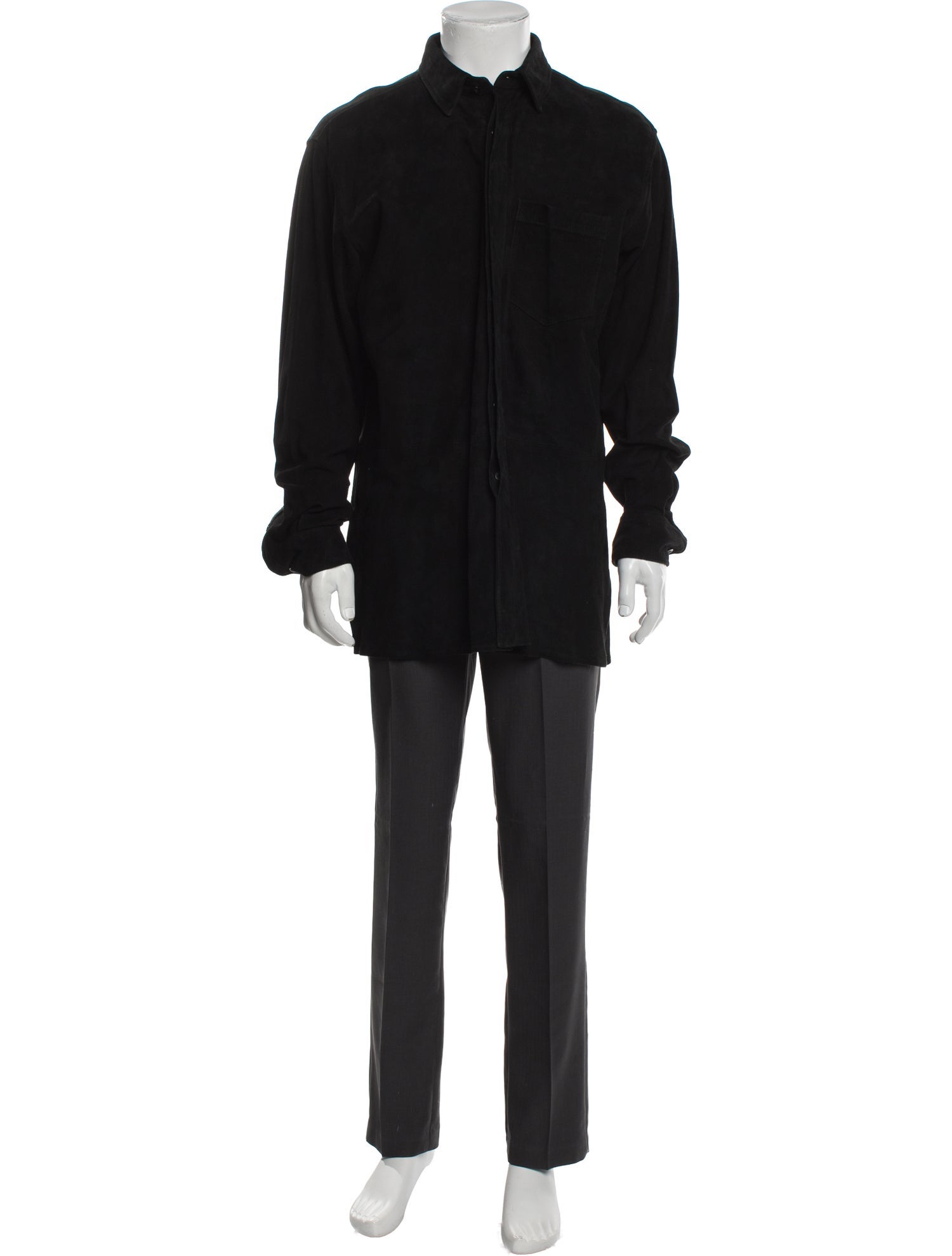 Polo Ralph Lauren Leather Long Sleeve Shirt