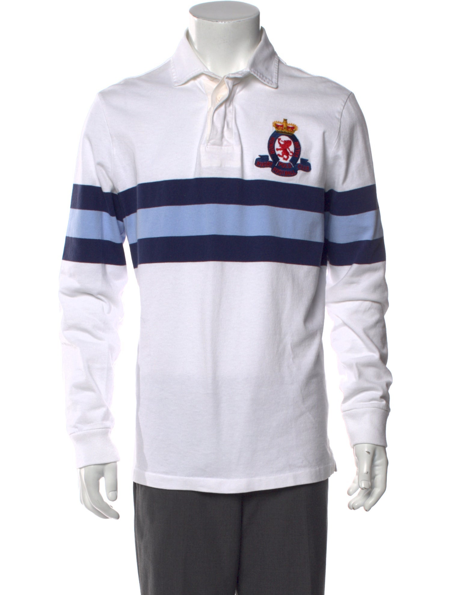 Polo Ralph Lauren Colorblock Pattern Crew Neck Polo Shirt