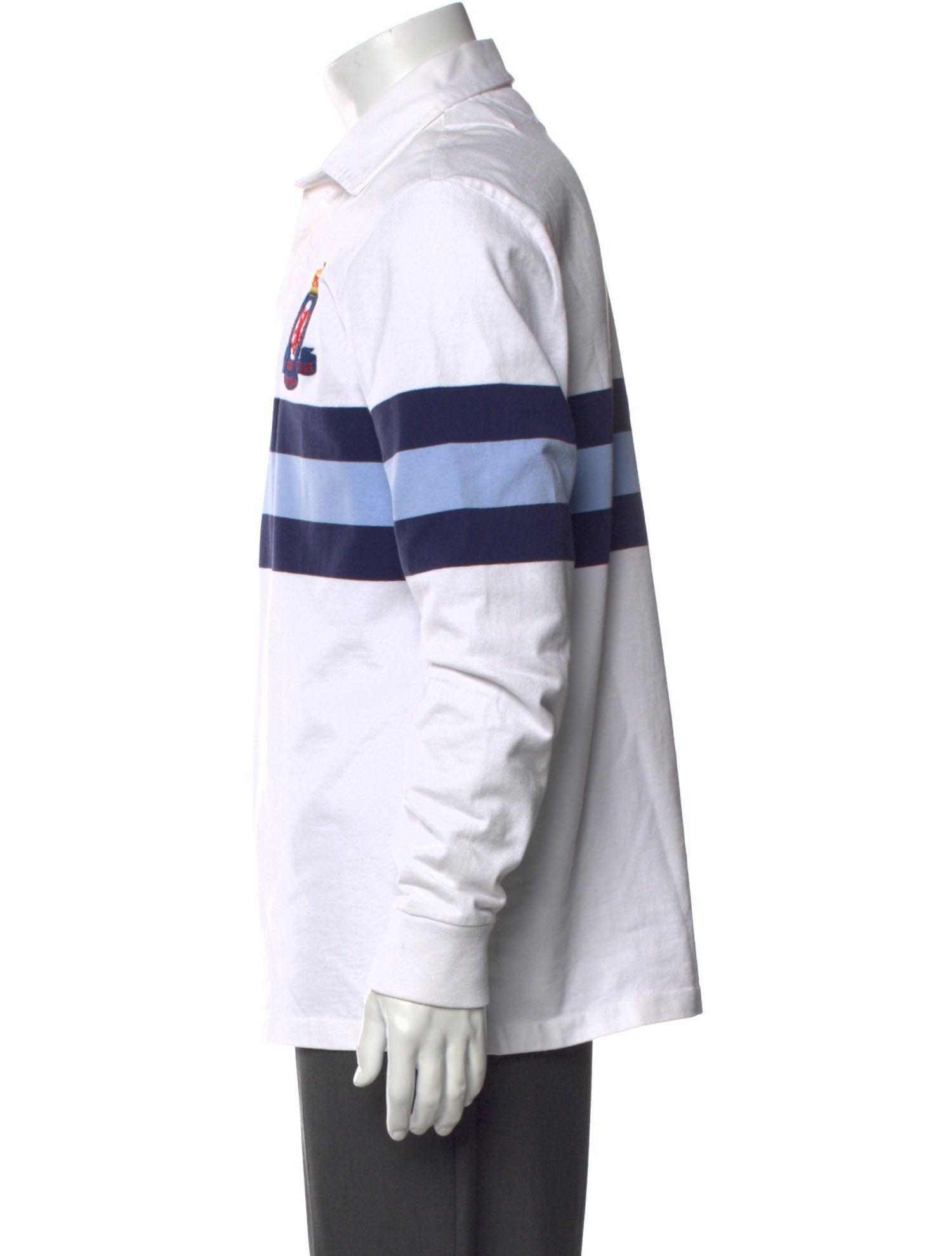 Polo Ralph Lauren Colorblock Pattern Crew Neck Polo Shirt