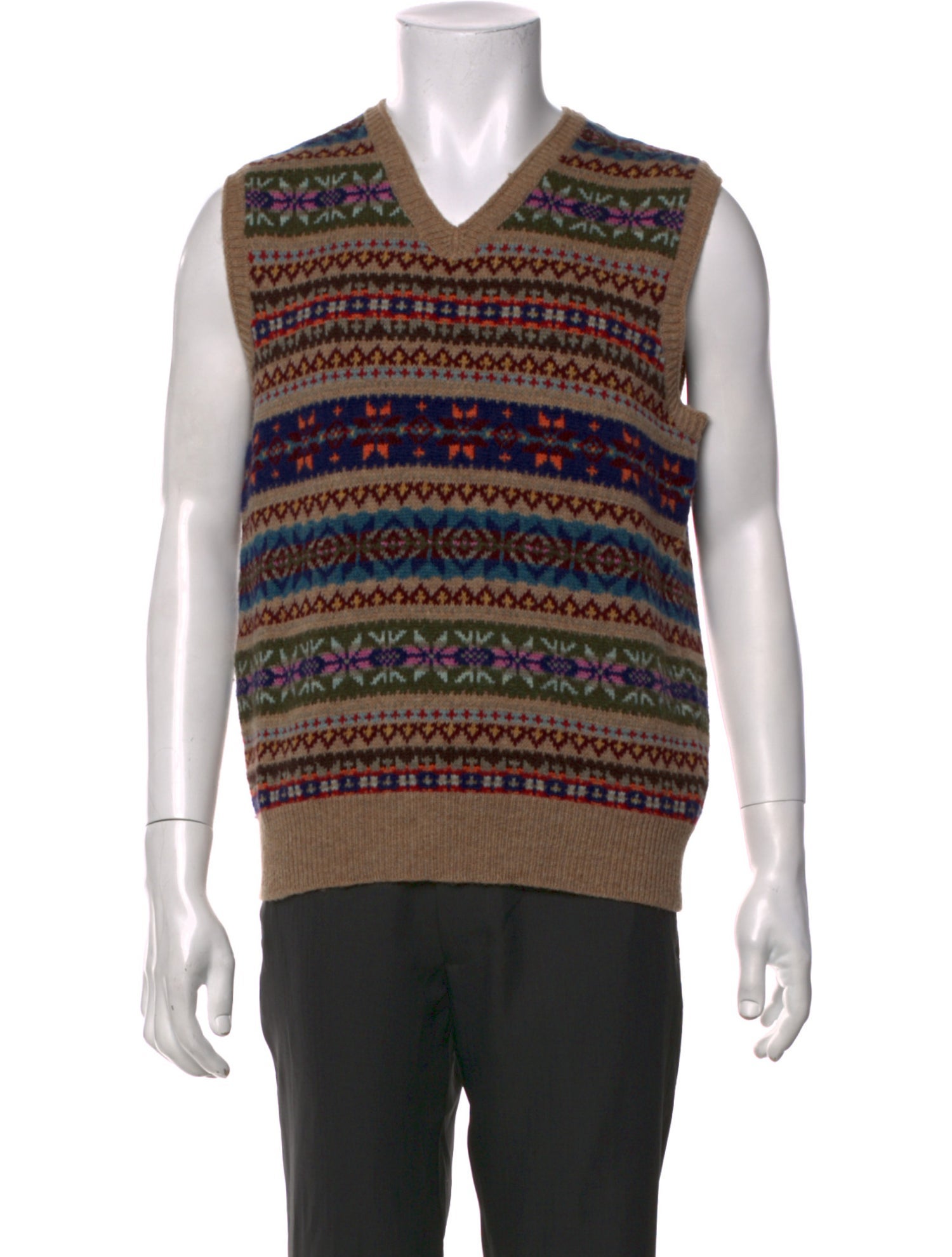 Polo Ralph Lauren Wool Printed Sweater Vest