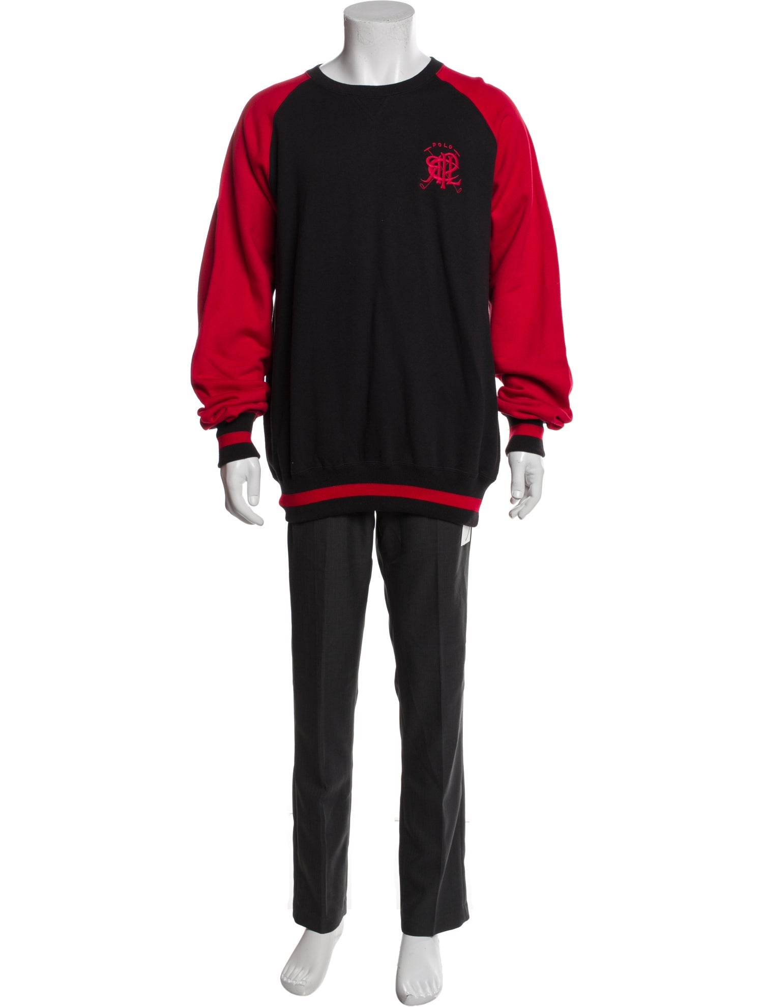 Polo Ralph Lauren Colorblock Pattern Crew Neck Pullover