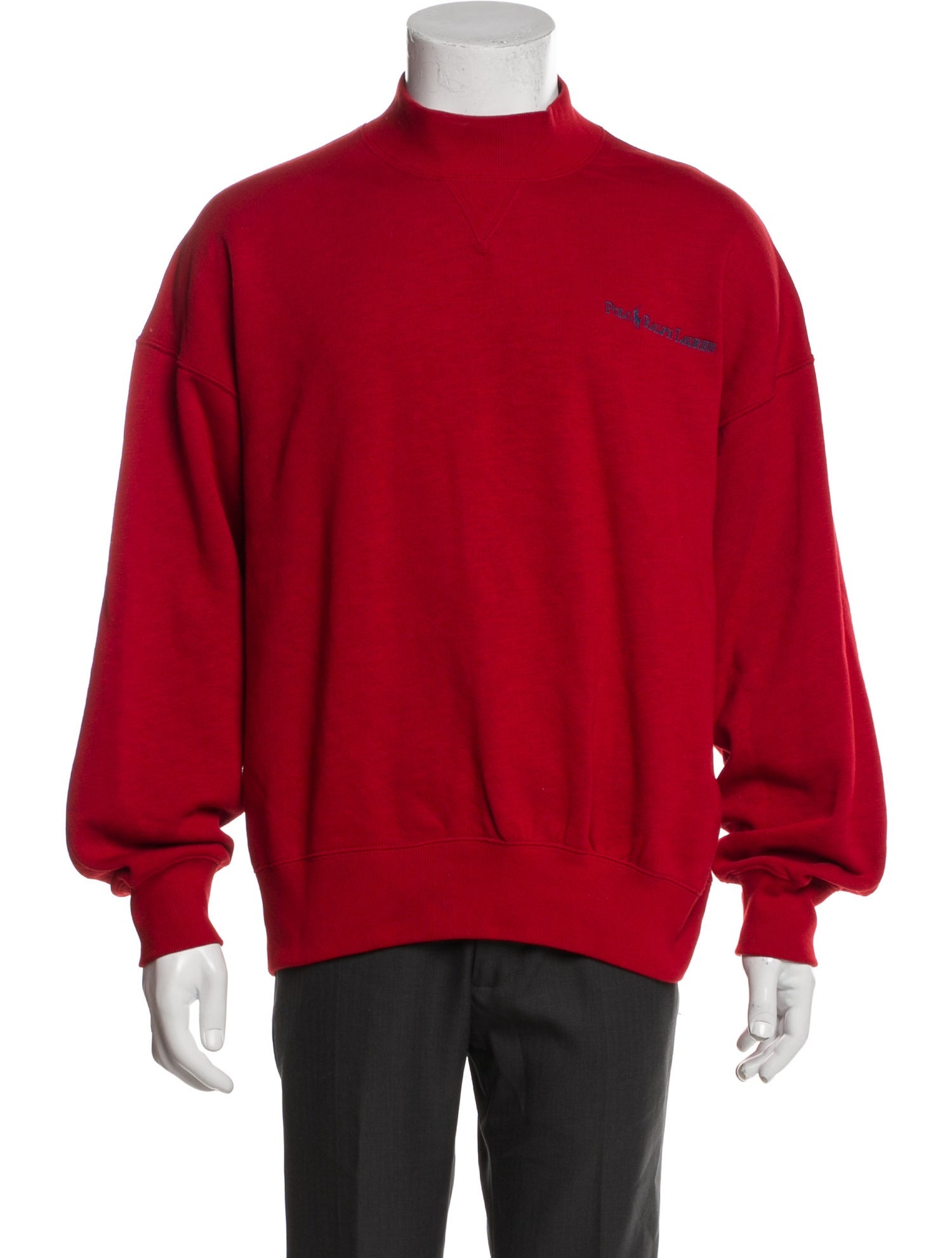 Polo Ralph Lauren Graphic Print Mock Neck Pullover