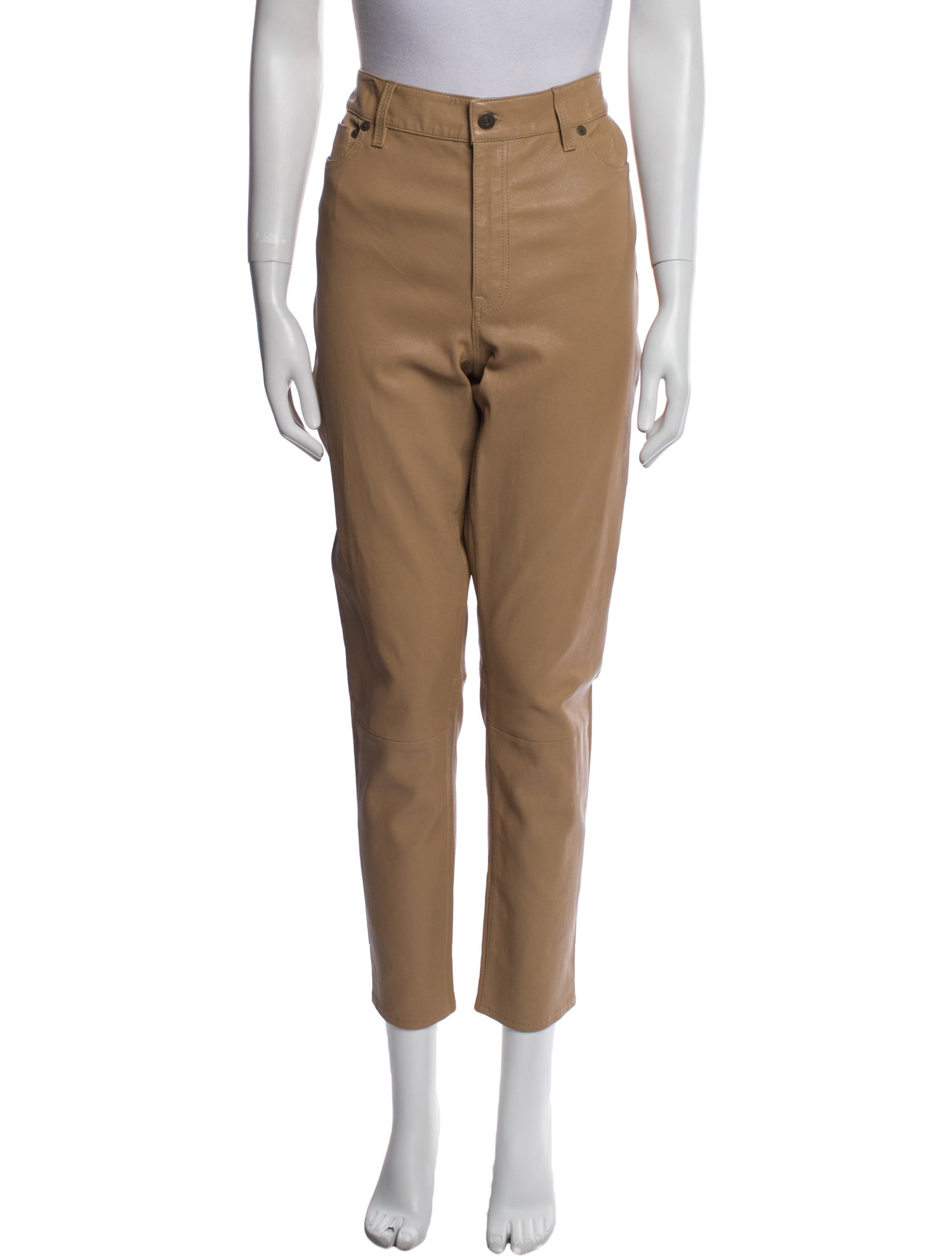 Polo Ralph Lauren Lamb Leather Skinny Leg Pants