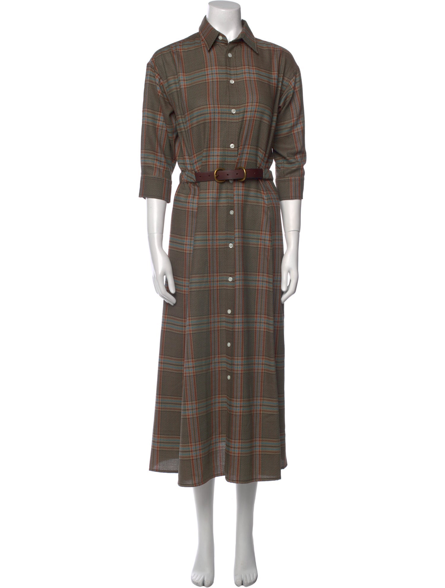 Polo Ralph Lauren Wool Midi Length Dress