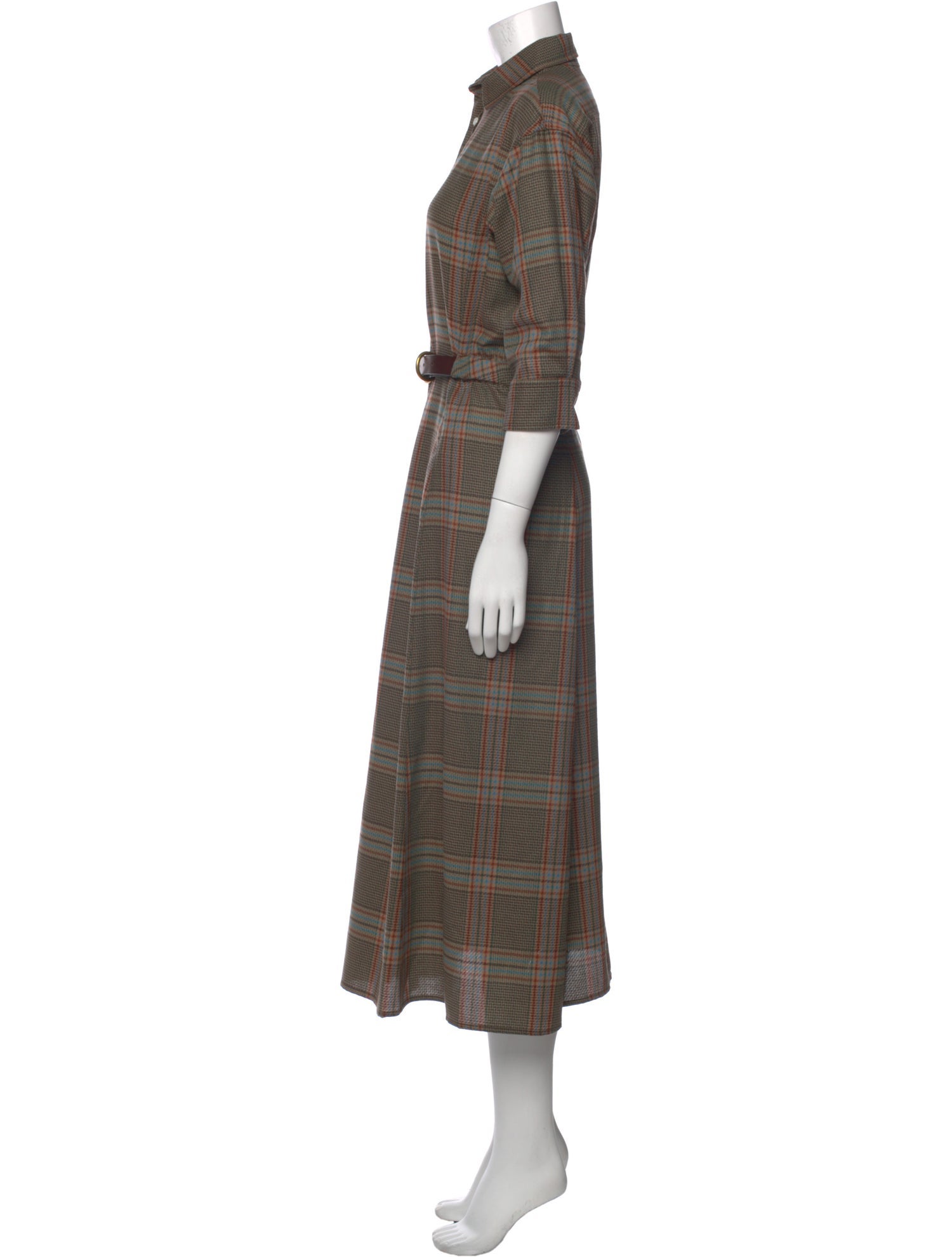 Polo Ralph Lauren Wool Midi Length Dress