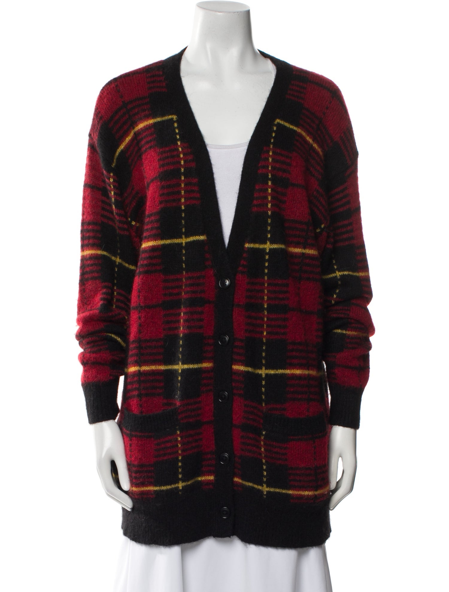 Polo Ralph Lauren Plaid Print V-Neck Sweater