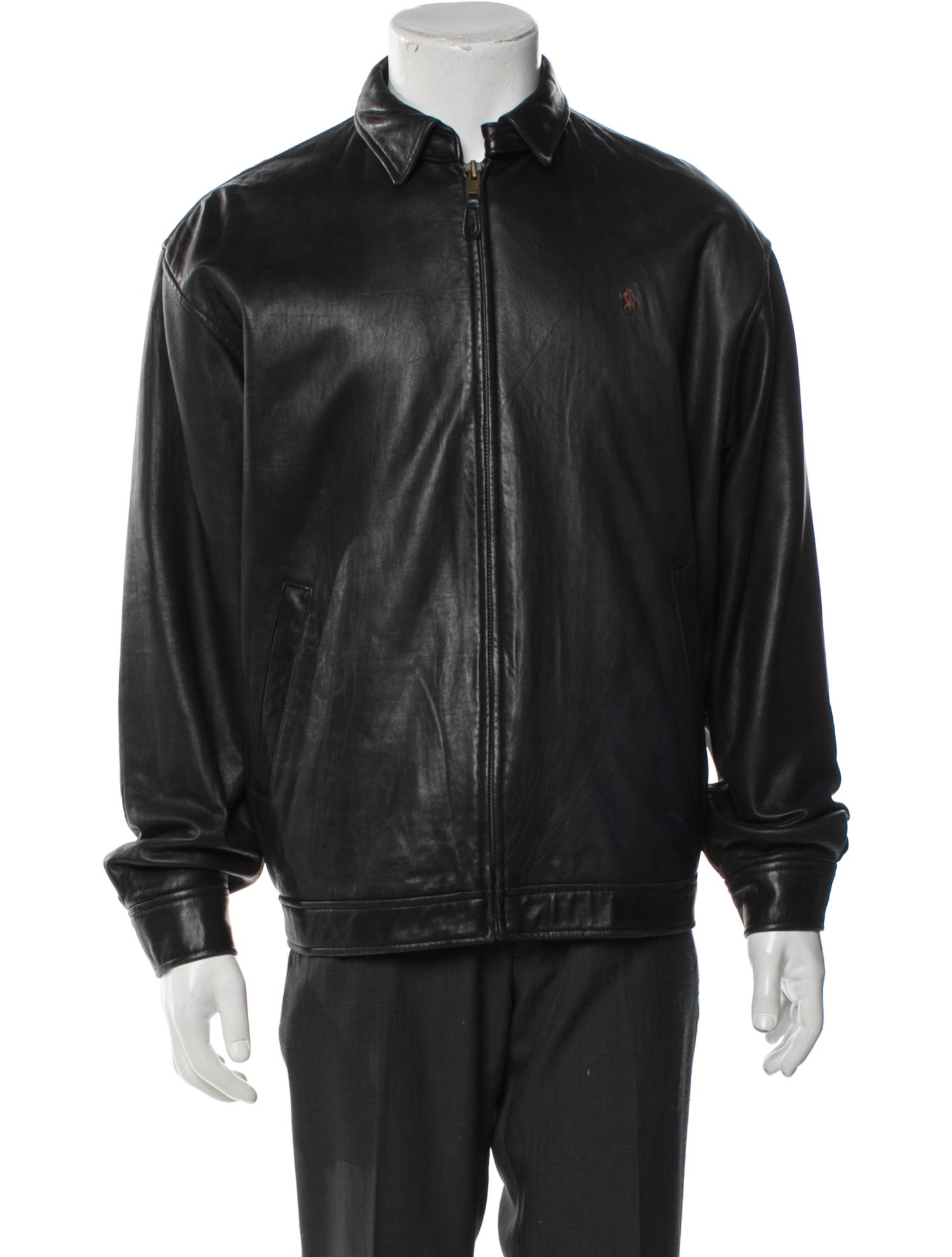 Polo Ralph Lauren Leather Bomber Jacket