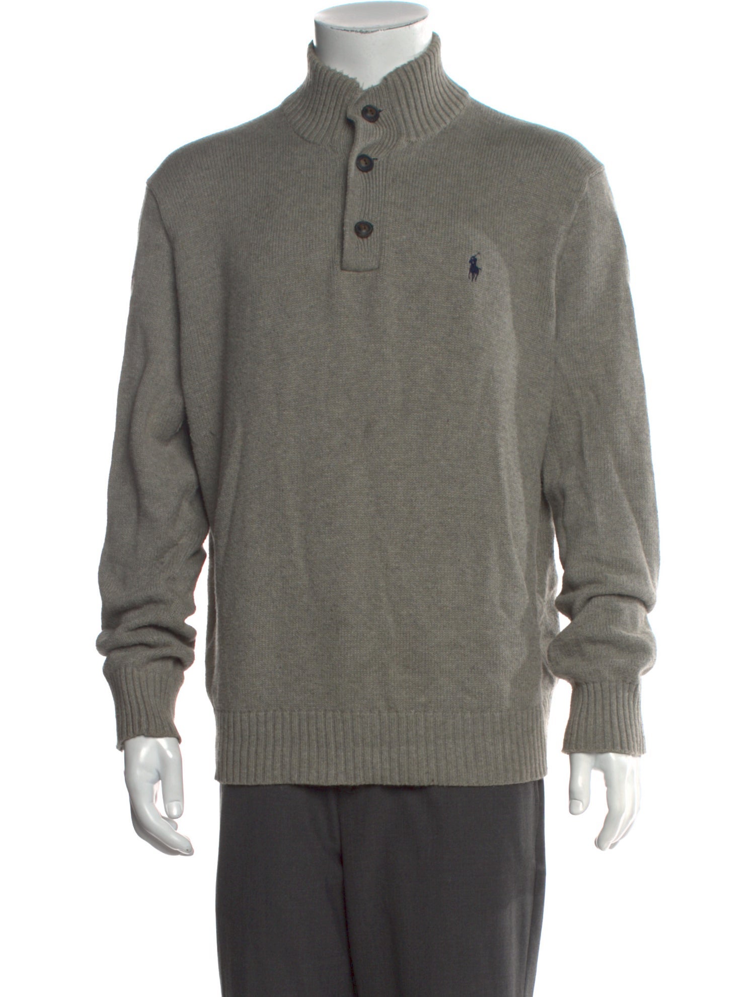Polo Ralph Lauren Mock Neck Long Sleeve Polo Sweater