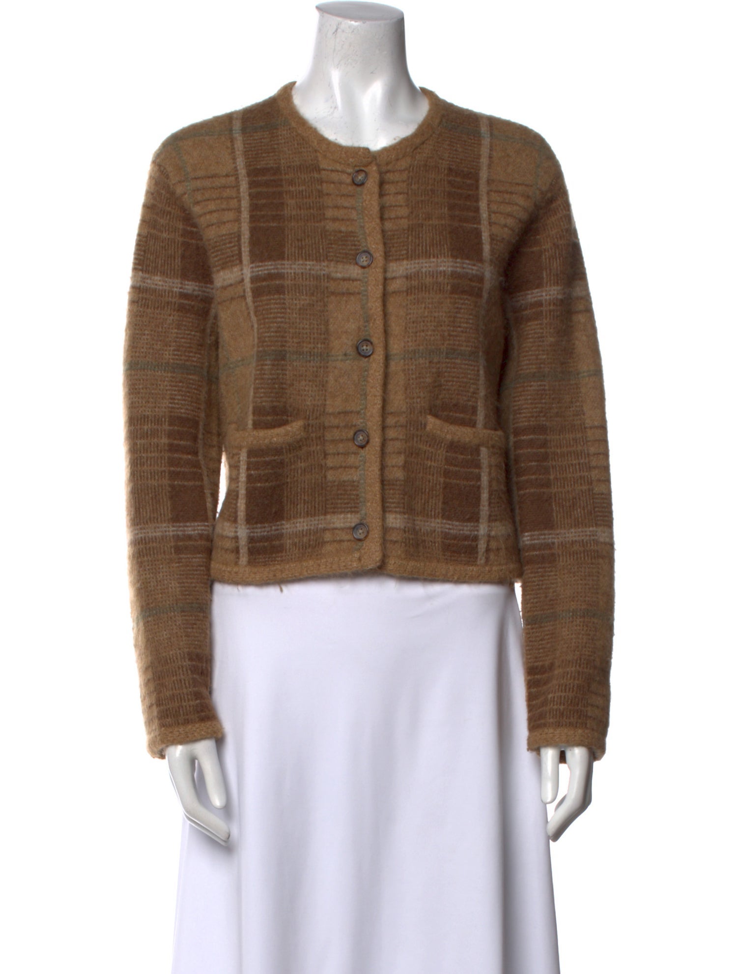 Polo Ralph Lauren Plaid Print Crew Neck Sweater