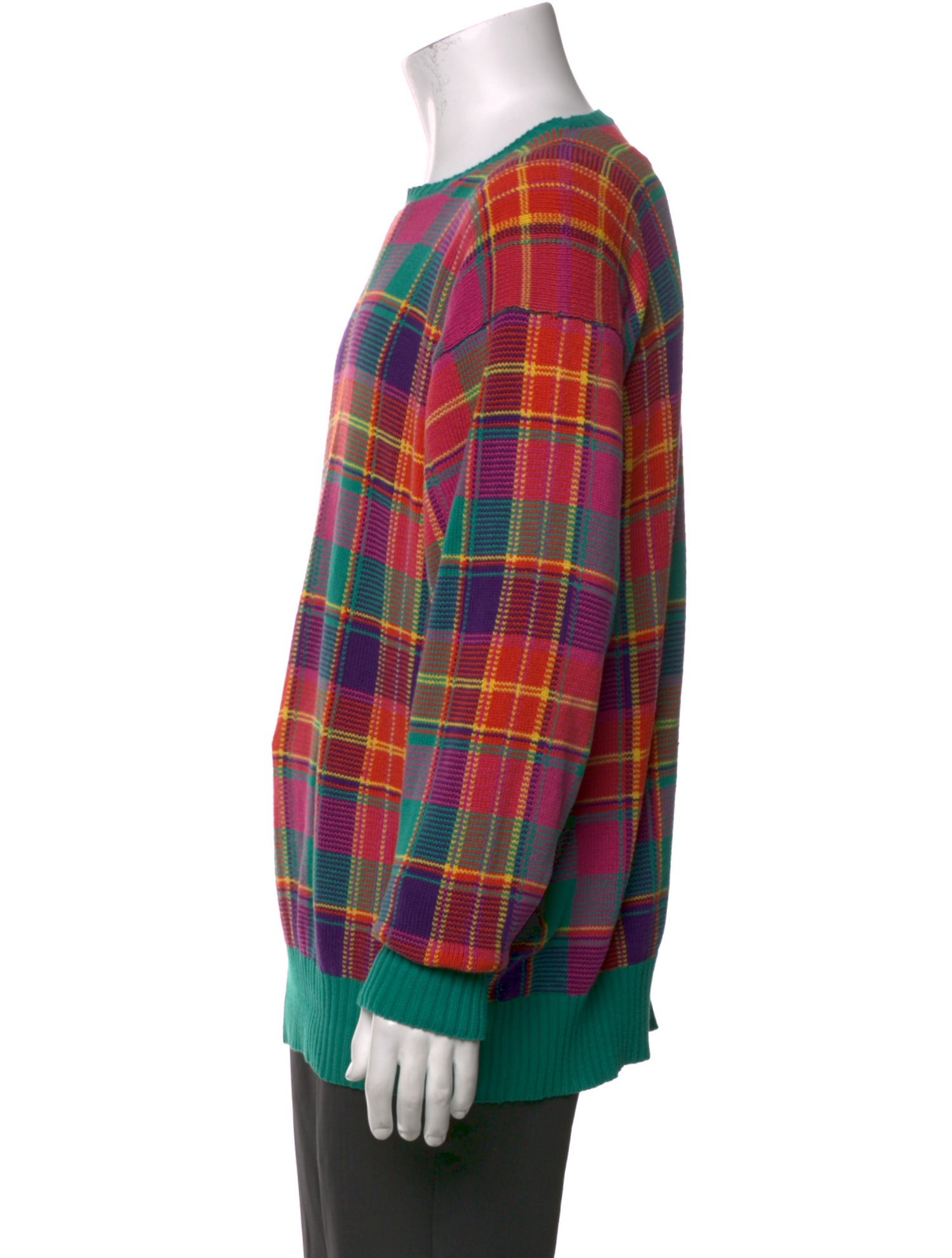 Polo Ralph Lauren Plaid Print Crew Neck Pullover