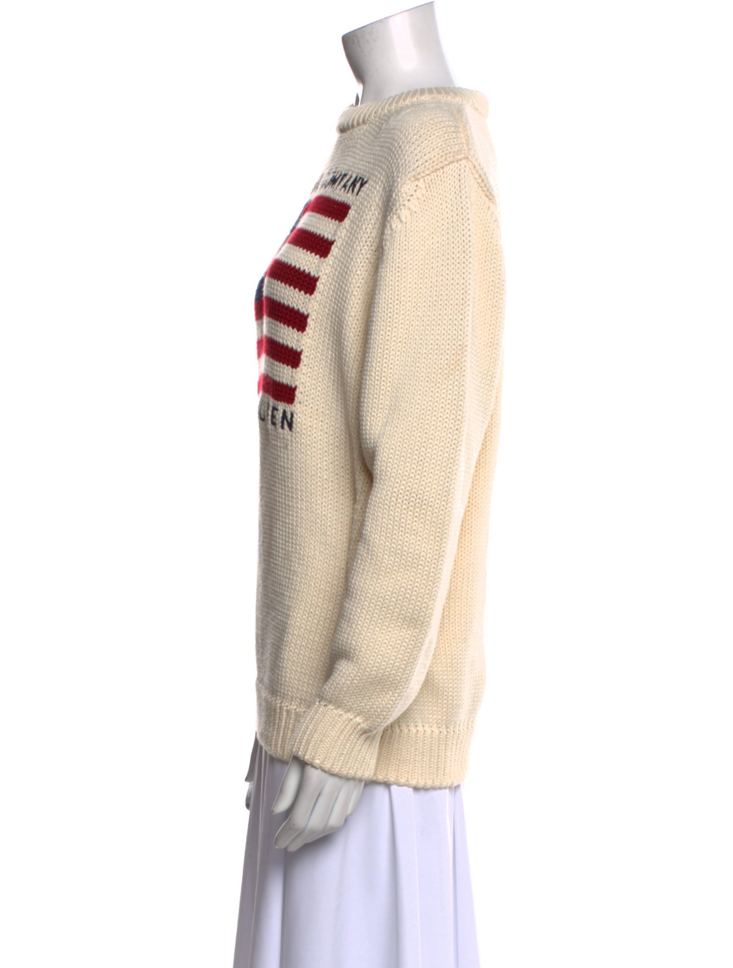 Polo Ralph Lauren Graphic Print Mock Neck Sweater