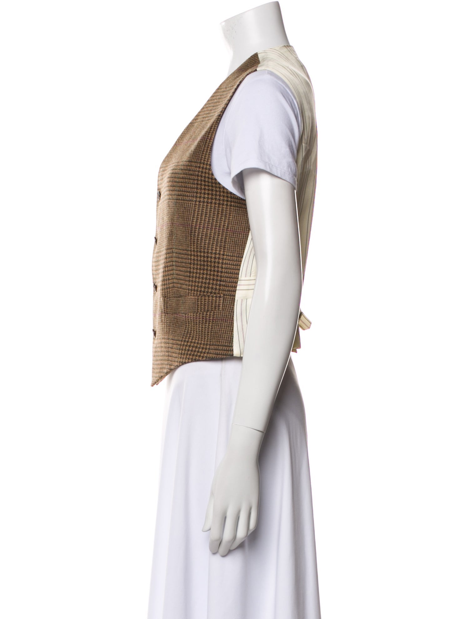 Polo Ralph Lauren Wool Plaid Print Vest