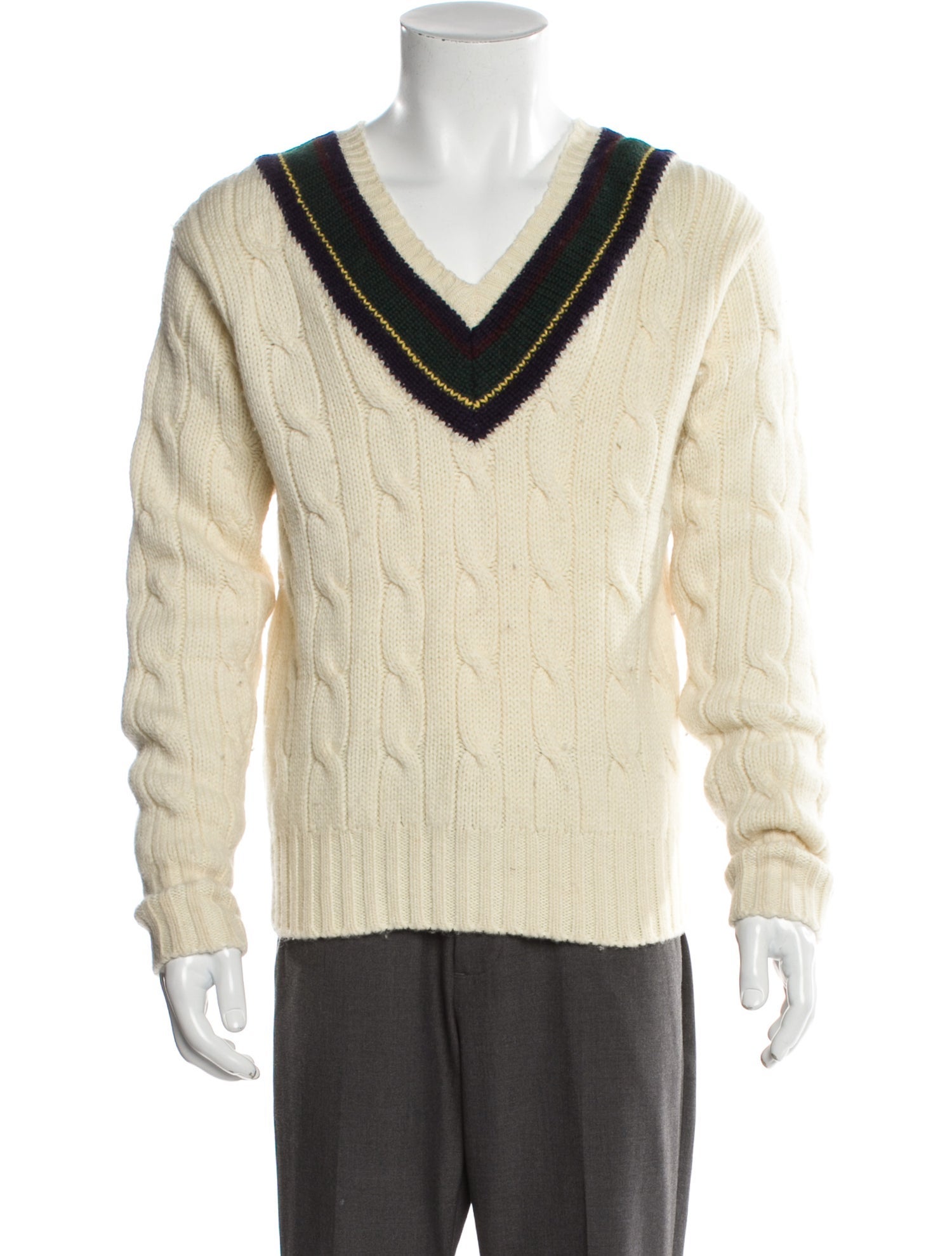 Polo Ralph Lauren Wool Striped Cardigan