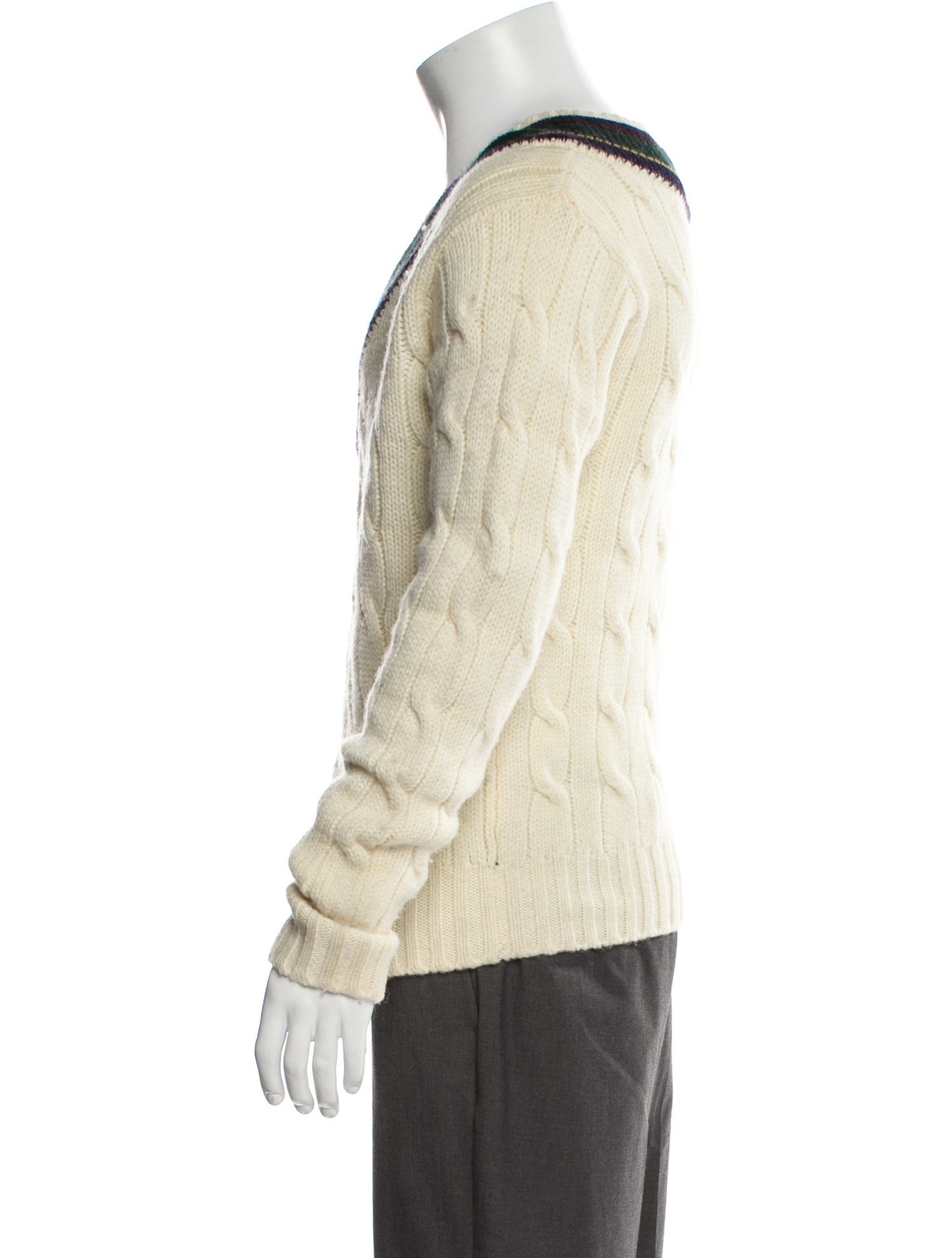 Polo Ralph Lauren Wool Striped Cardigan