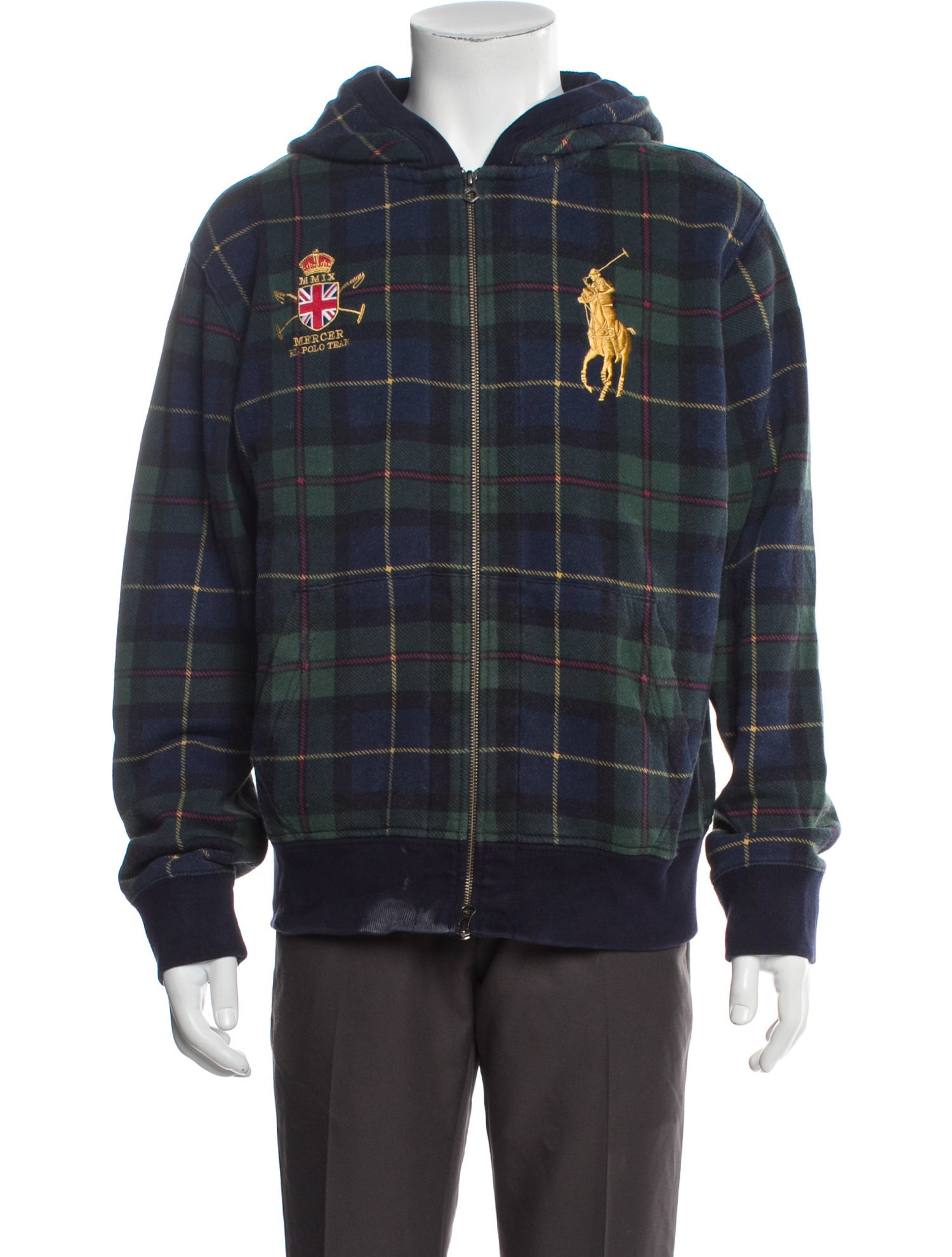 Polo Ralph Lauren Signature Logo Plaid Print Jacket