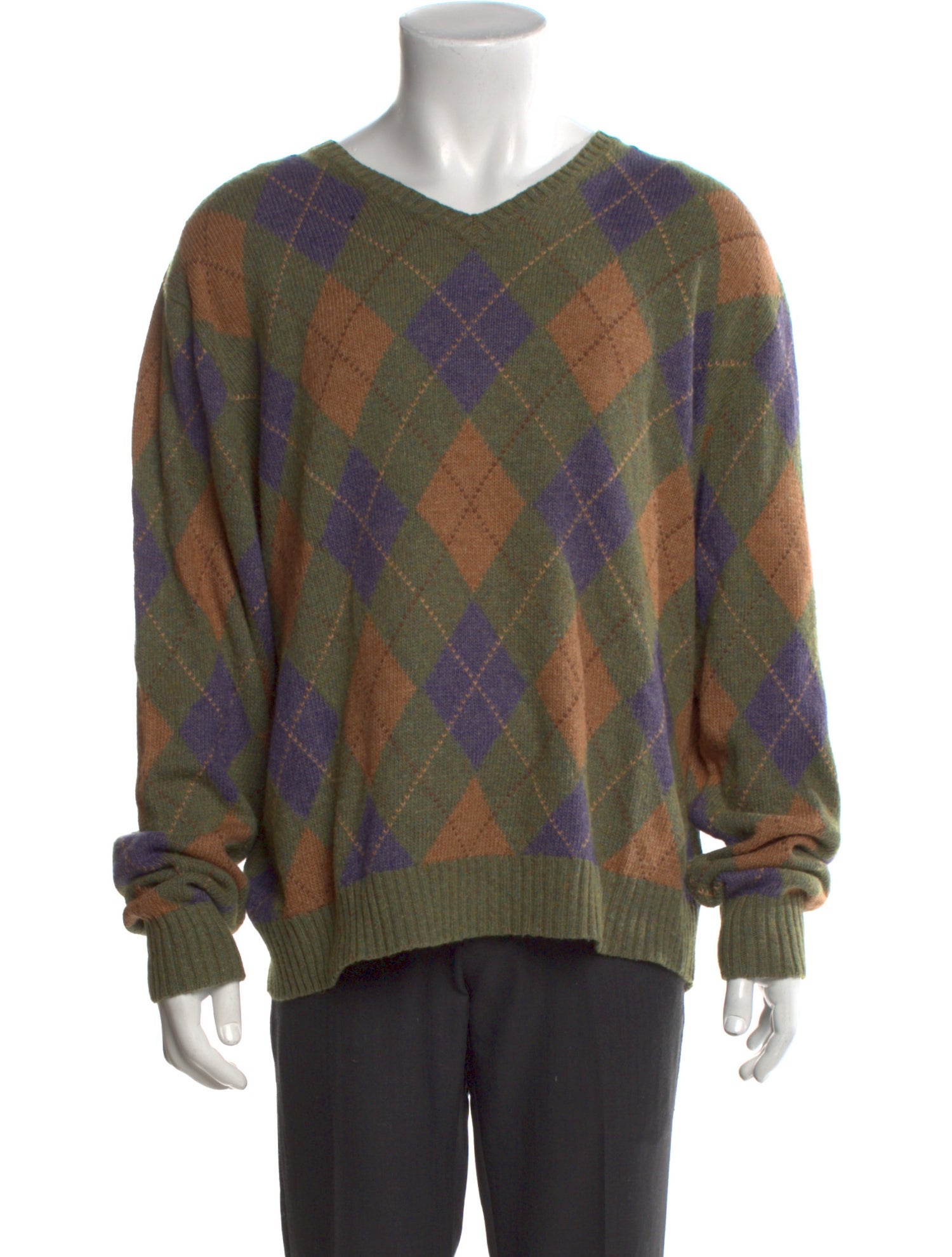 Polo Ralph Lauren Plaid Print V-Neck Pullover