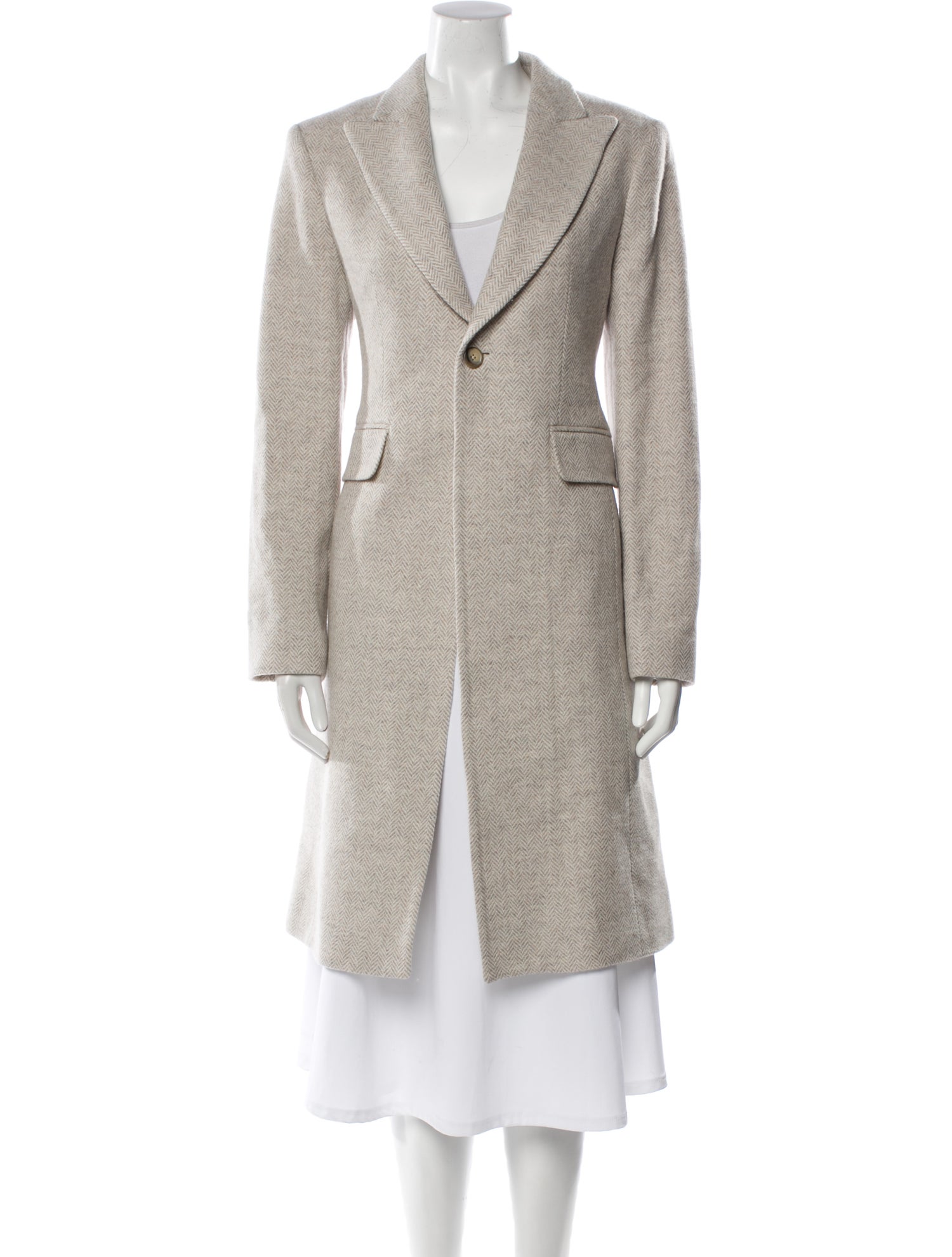 Polo Ralph Lauren Wool Tweed Pattern Trench Coat w/ Tags