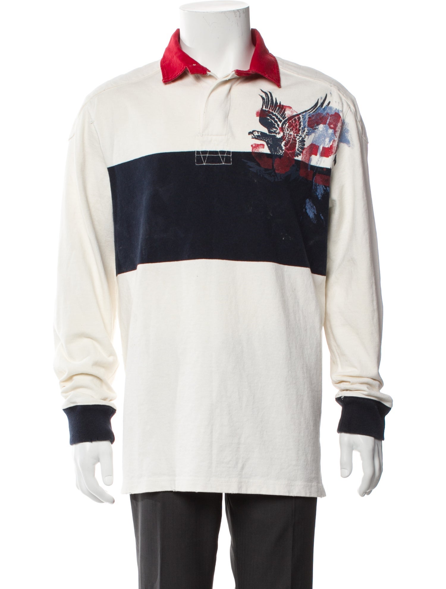 Polo Ralph Lauren Graphic Print Collar Polo Sweater
