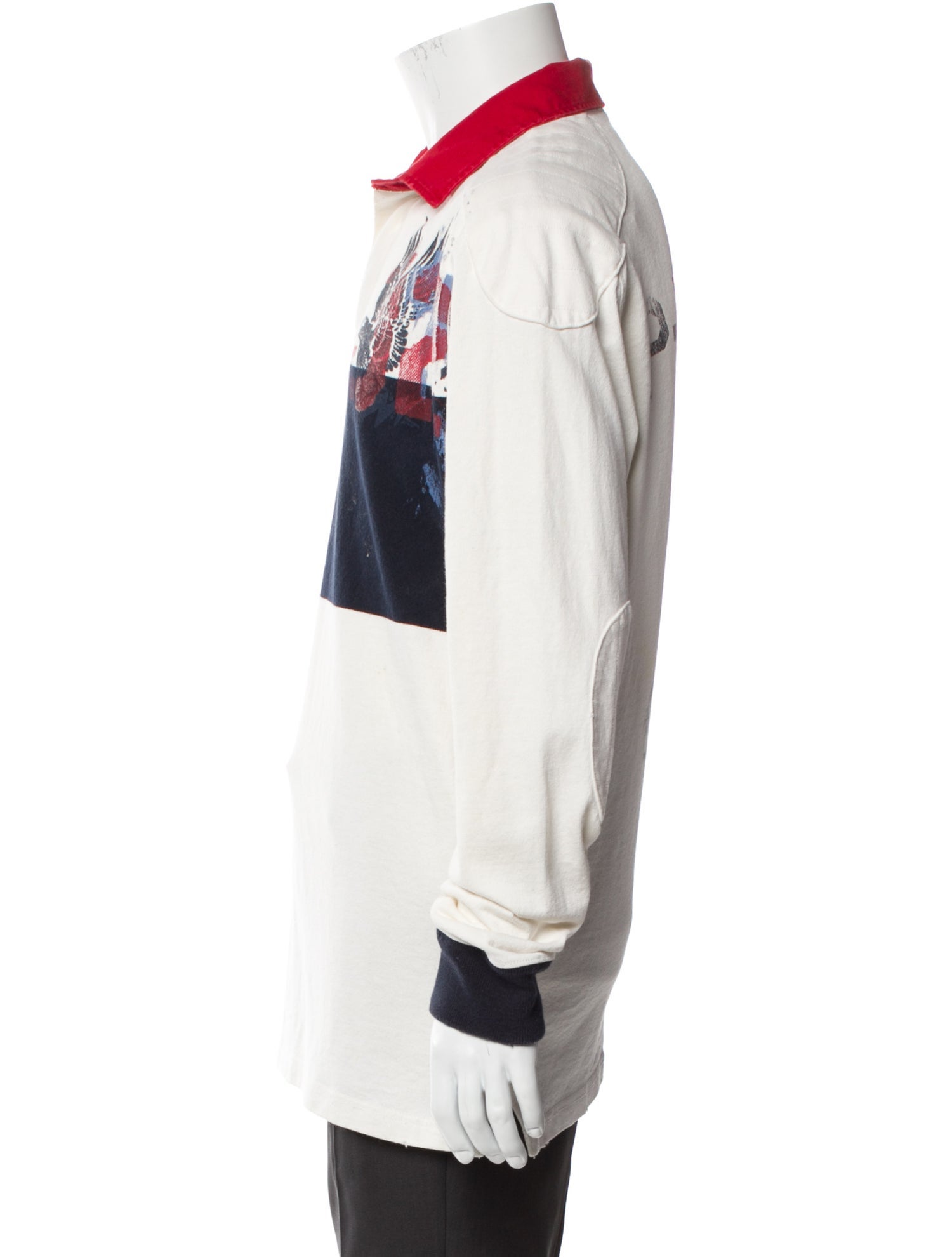 Polo Ralph Lauren Graphic Print Collar Polo Sweater