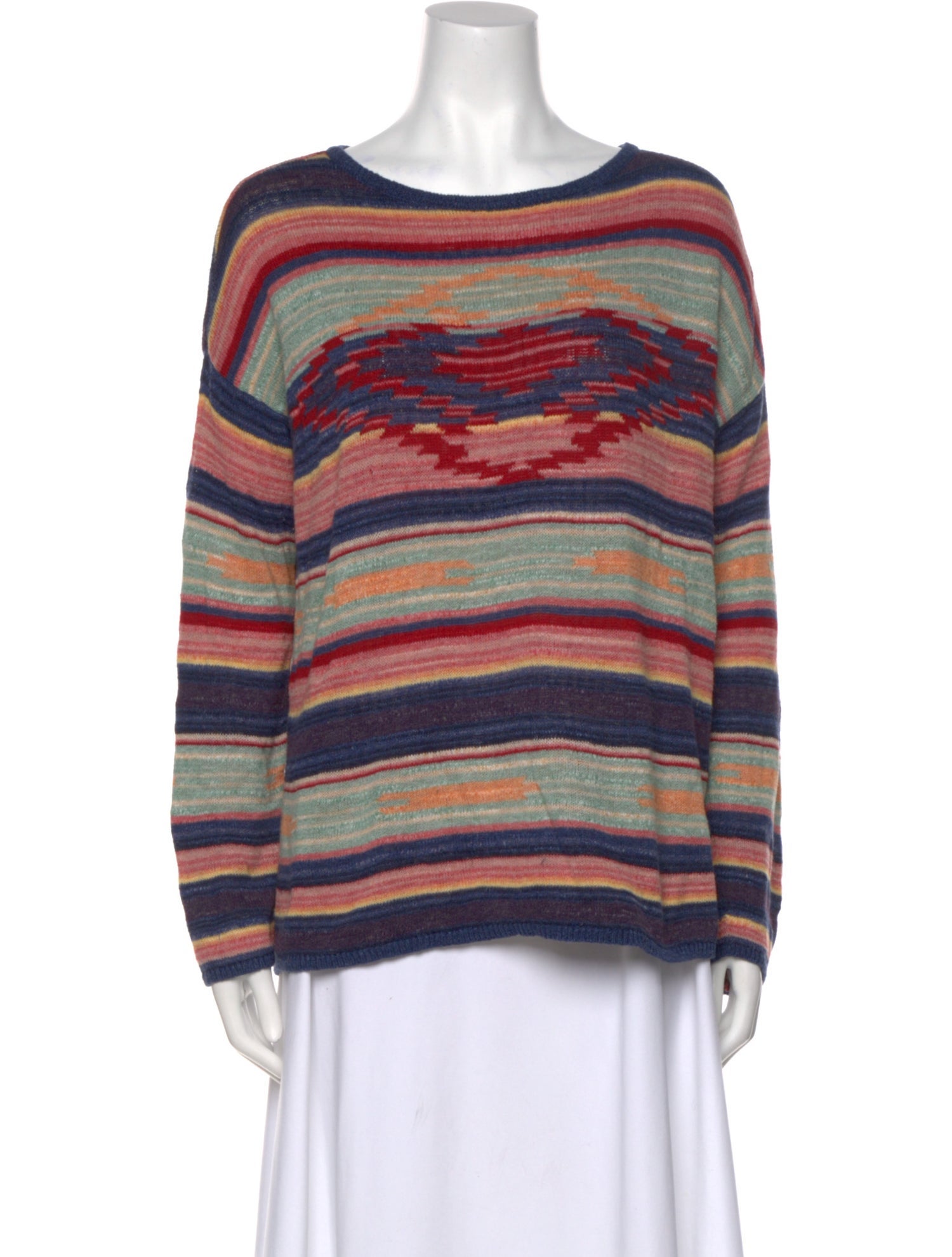 Polo Ralph Lauren Striped Bateau Neckline Sweater