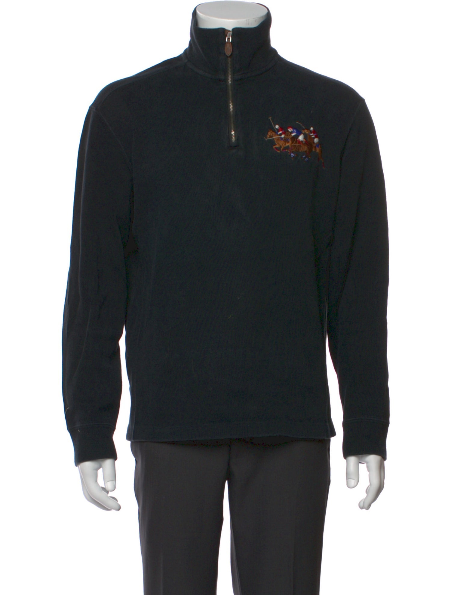 Polo Ralph Lauren Graphic Print Mock Neck Pullover