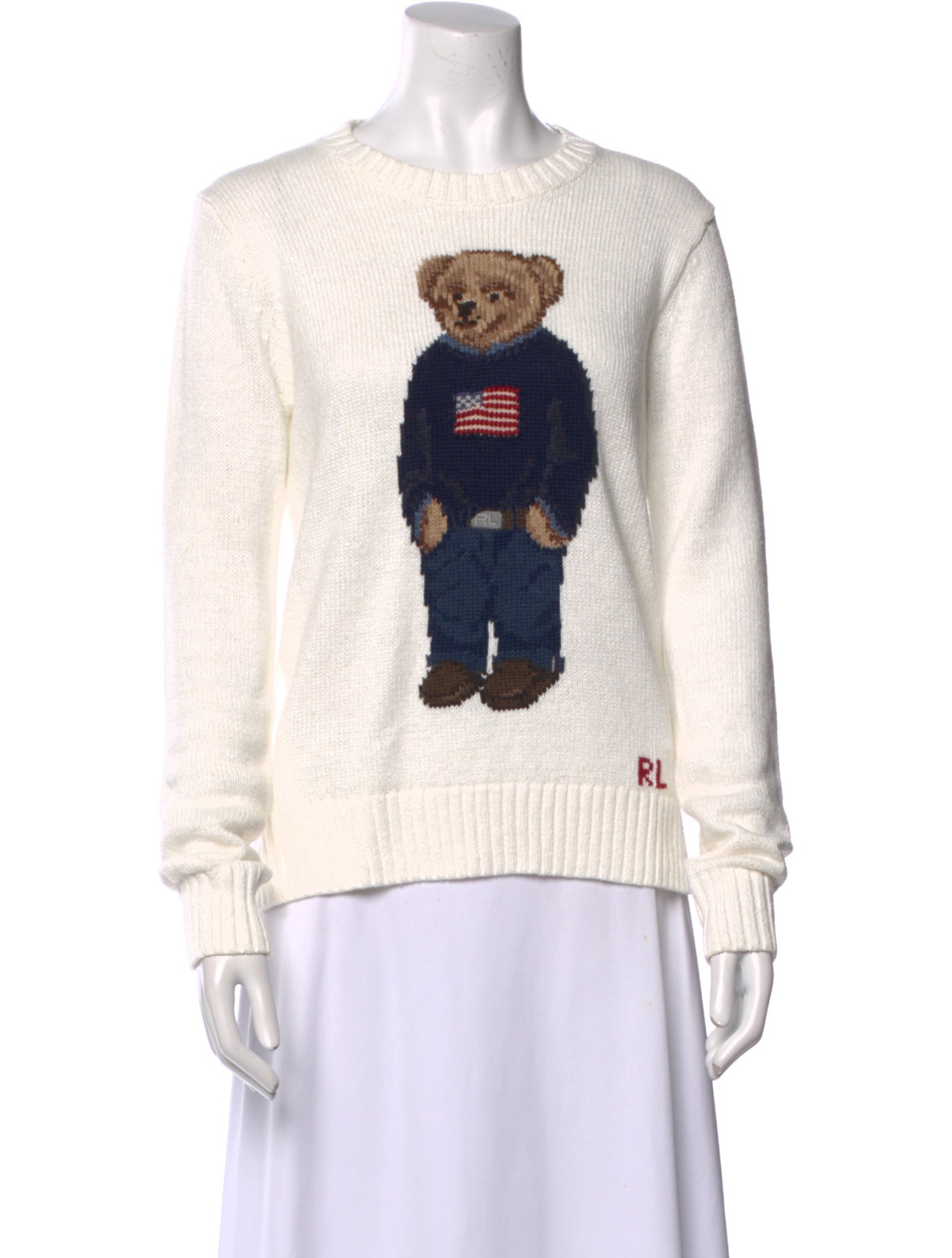 Polo Ralph Lauren Graphic Print Crew Neck Sweater