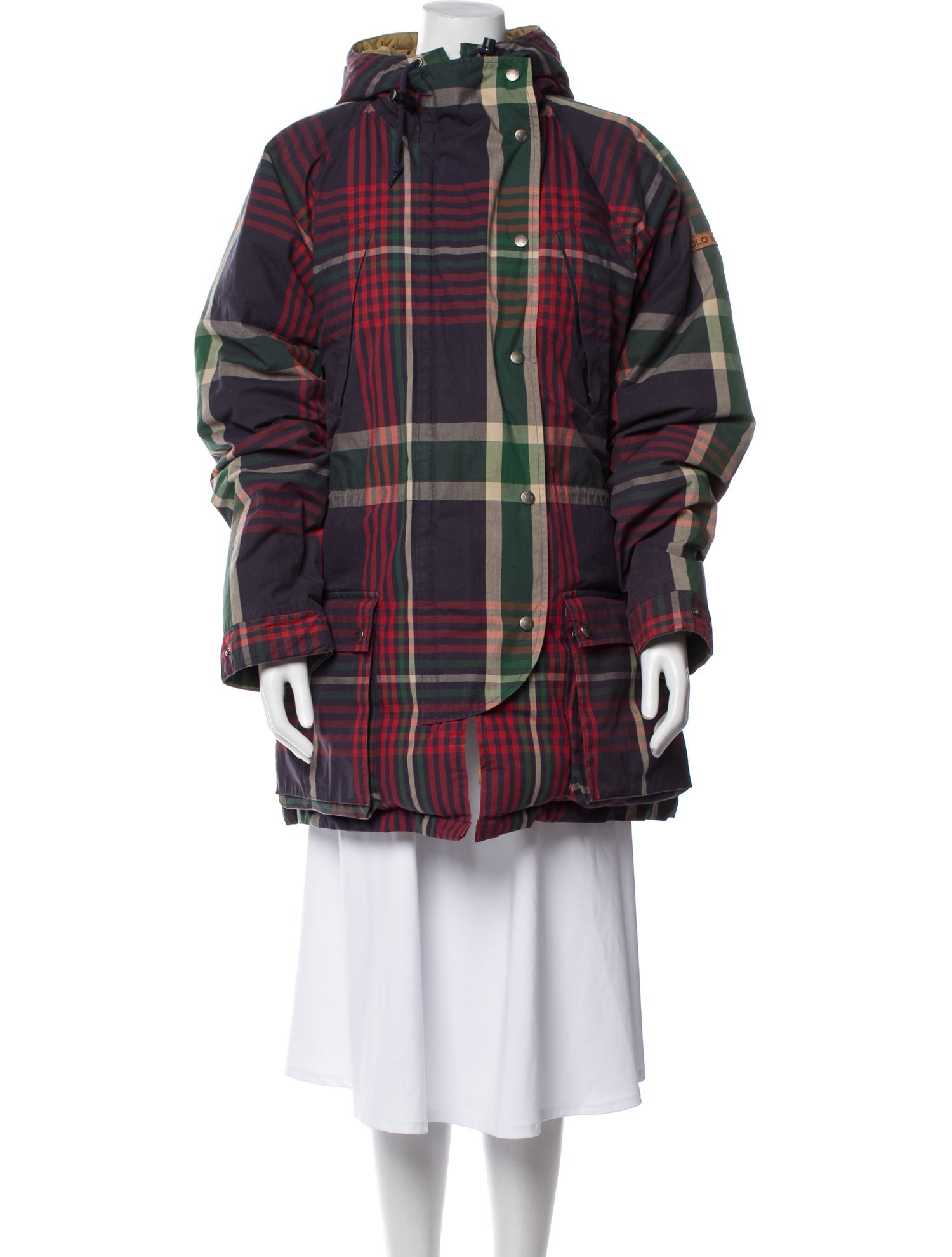 Polo Ralph Lauren Plaid Print Down Jacket