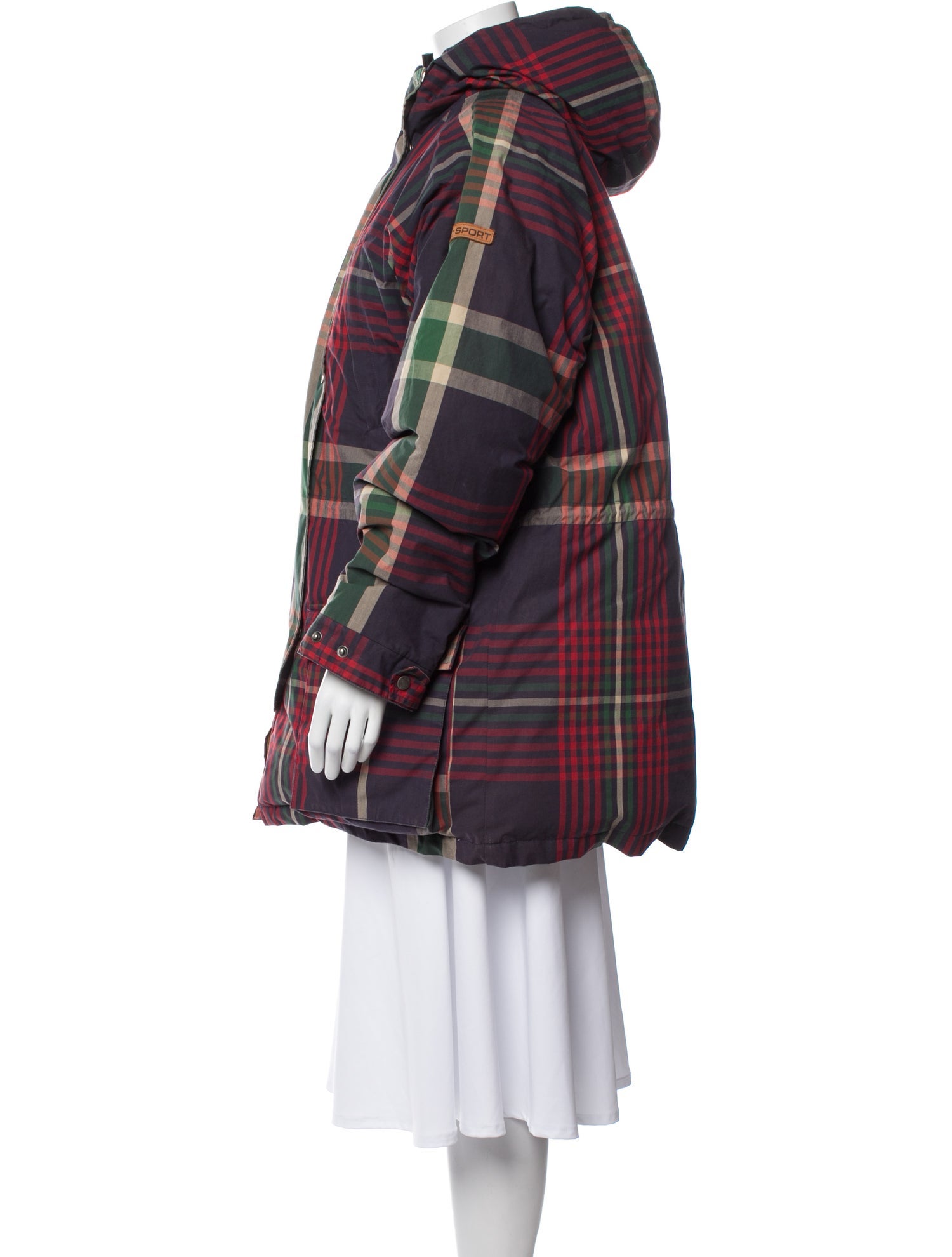 Polo Ralph Lauren Plaid Print Down Jacket