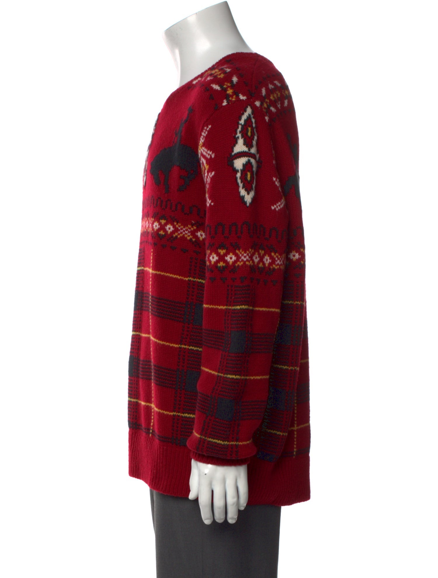 Polo Ralph Lauren Wool Plaid Print Pullover