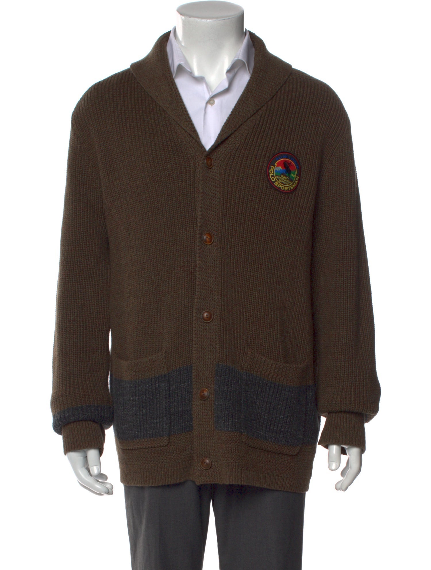 Polo Ralph Lauren Graphic Print V-Neck Cardigan