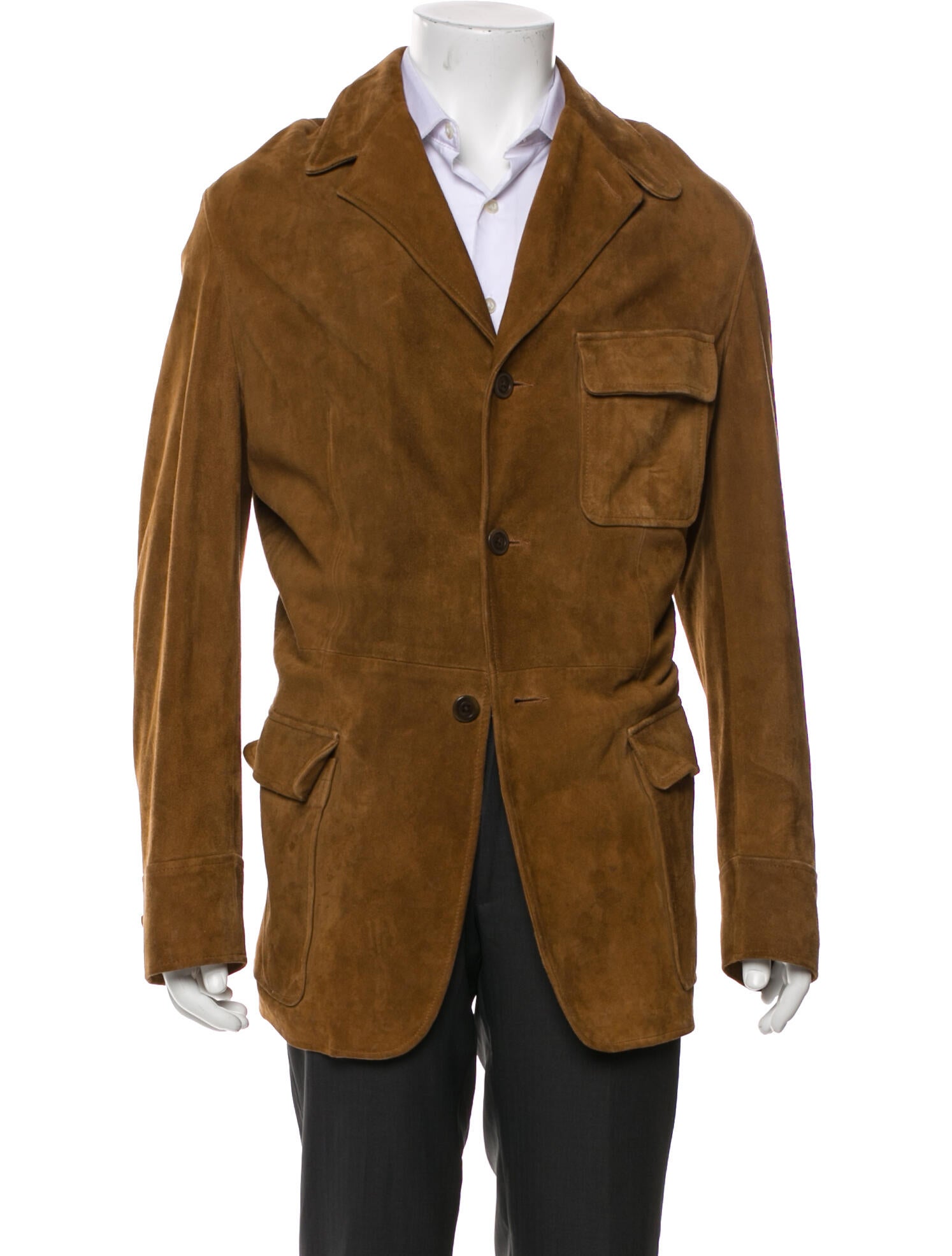 Polo Ralph Lauren Calf Leather Utility Jacket