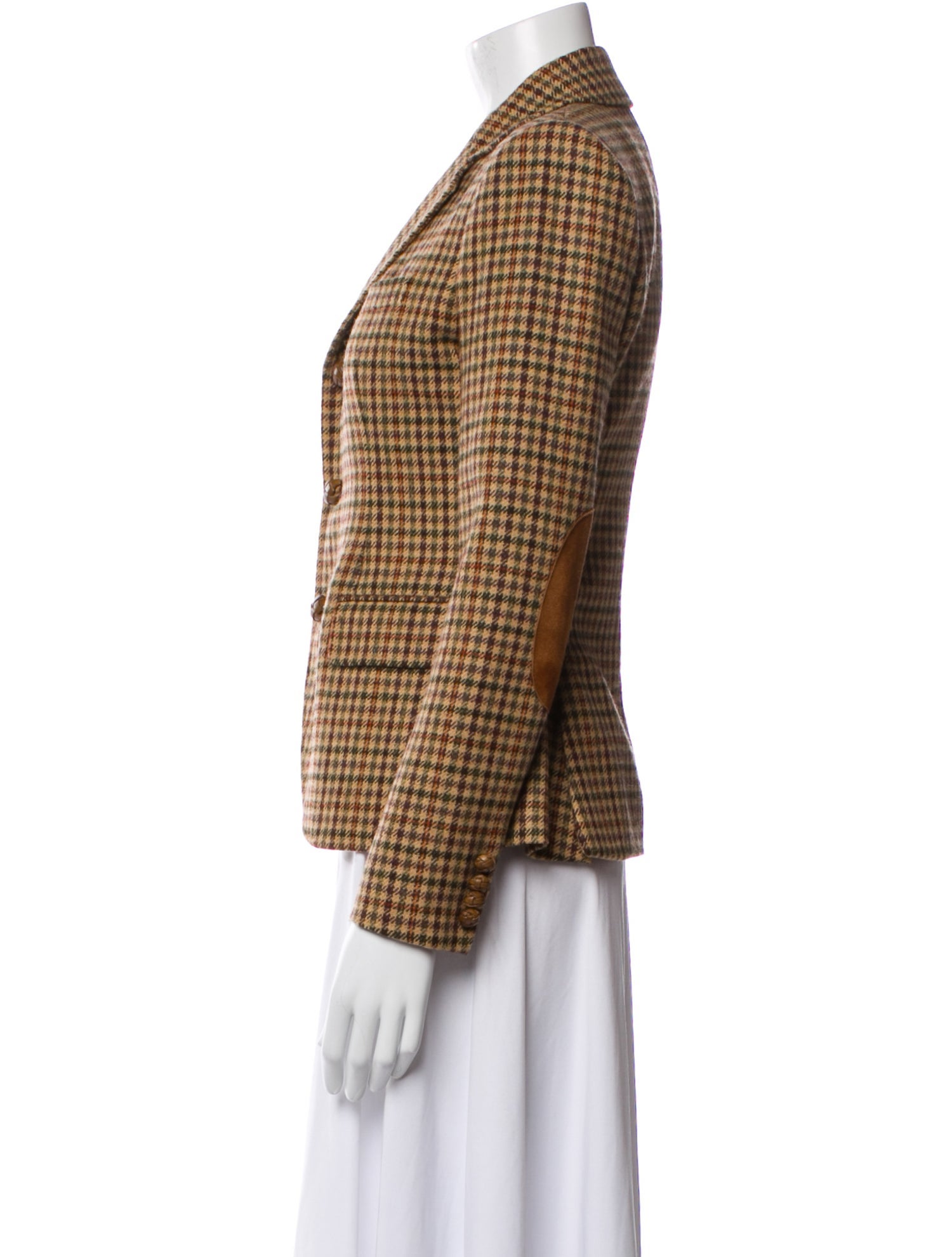 Polo Ralph Lauren Wool Plaid Print Blazer