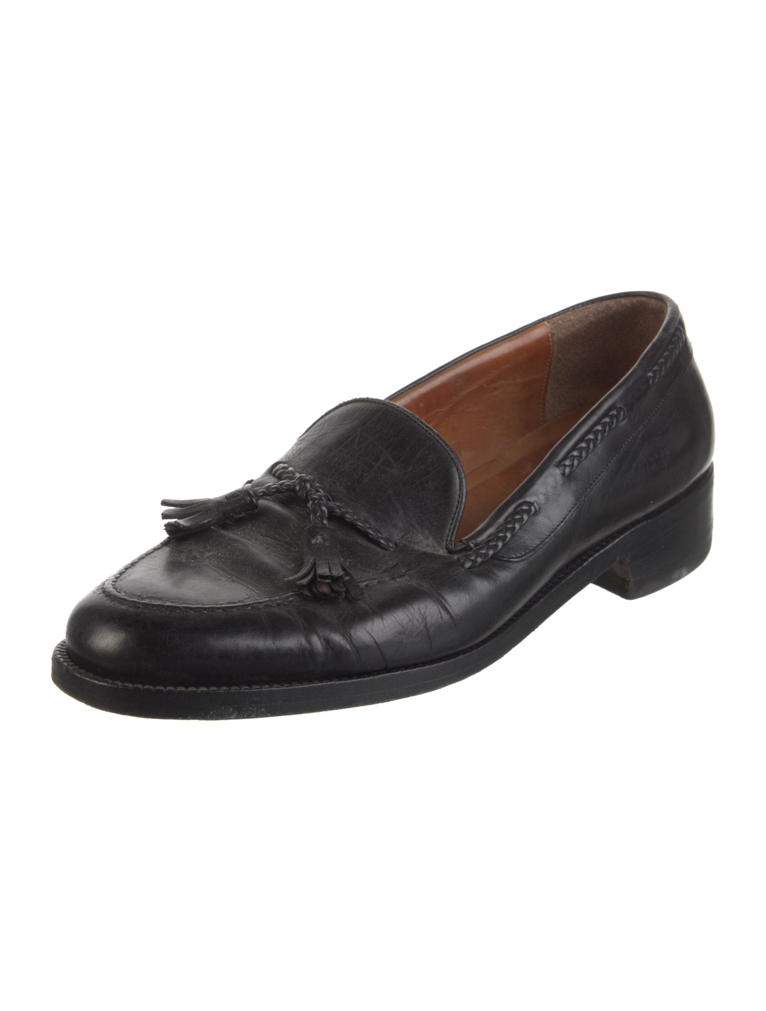Polo Ralph Lauren Leather Tassel Accents Dress Loafers