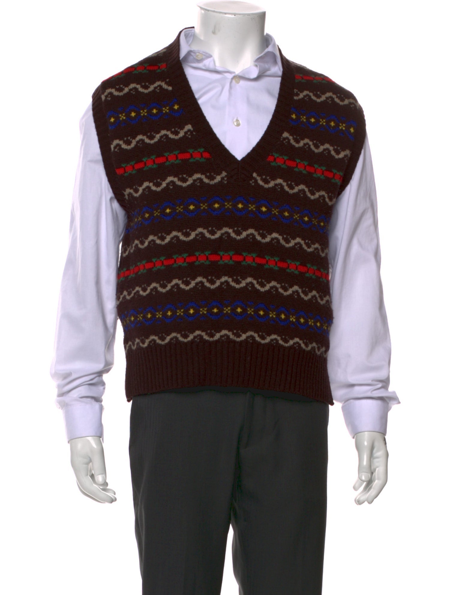 Polo Ralph Lauren Wool Striped Sweater Vest