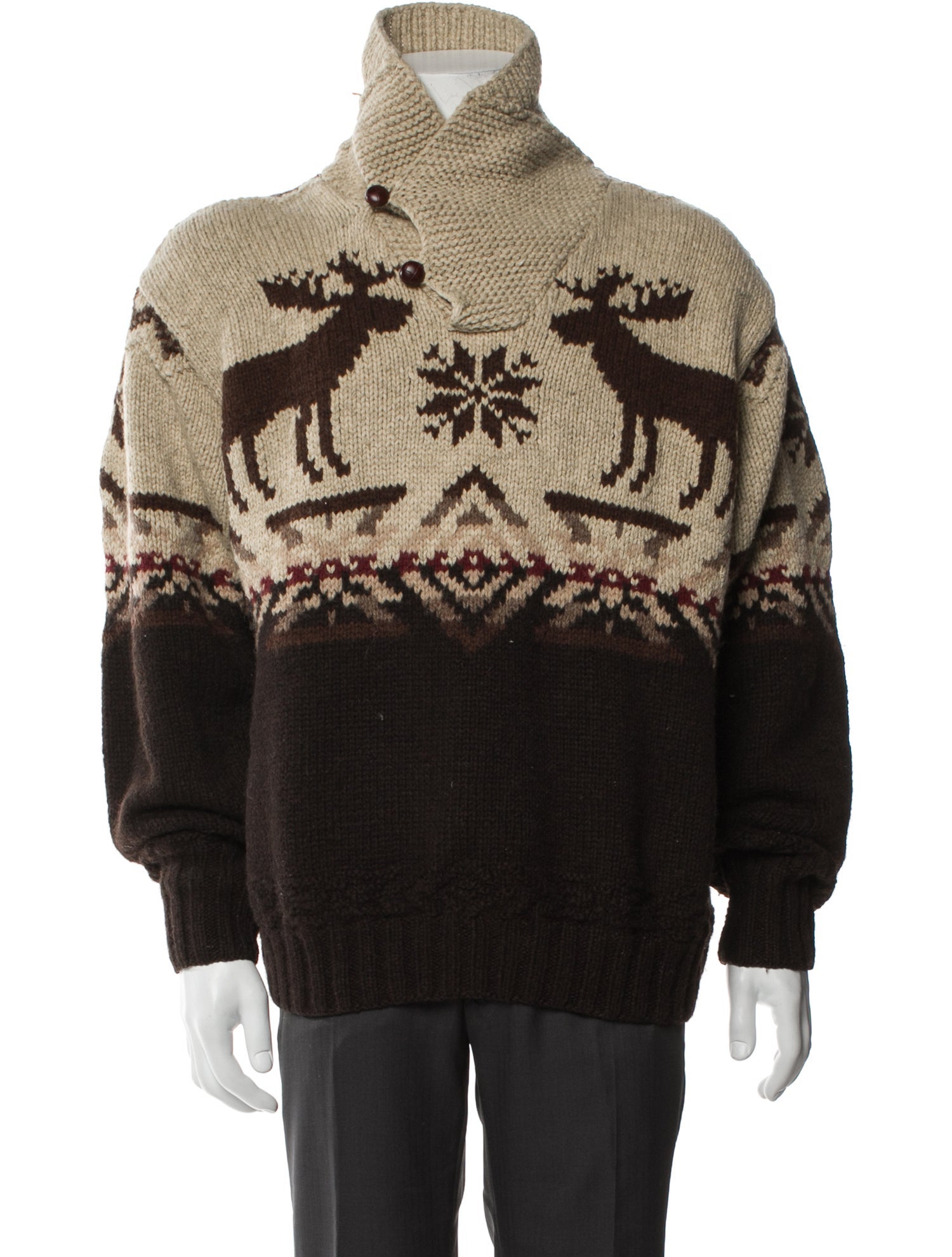 Polo Ralph Lauren Wool Printed Pullover