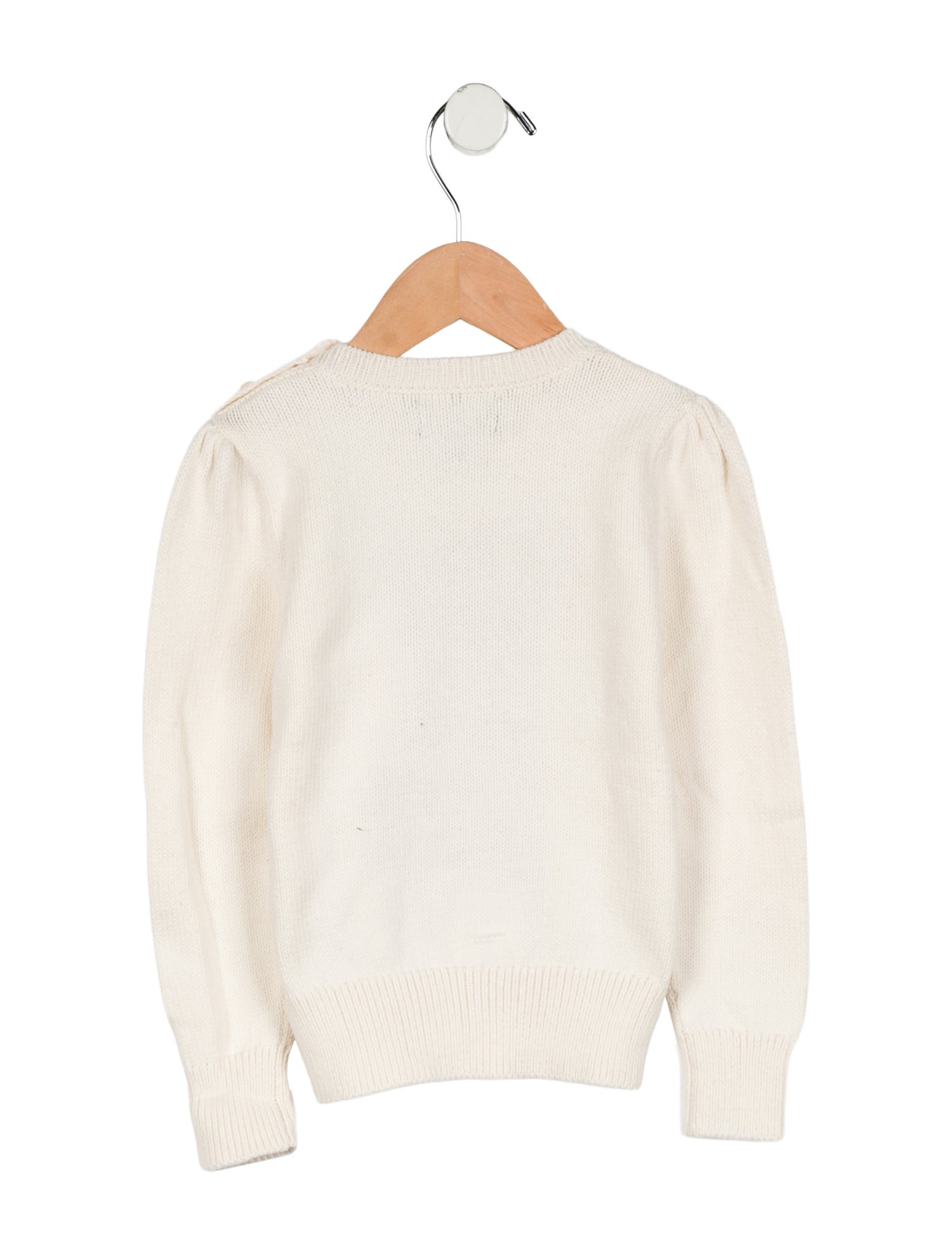 Polo Ralph Lauren Girls' Knit Dog Graphic Sweater