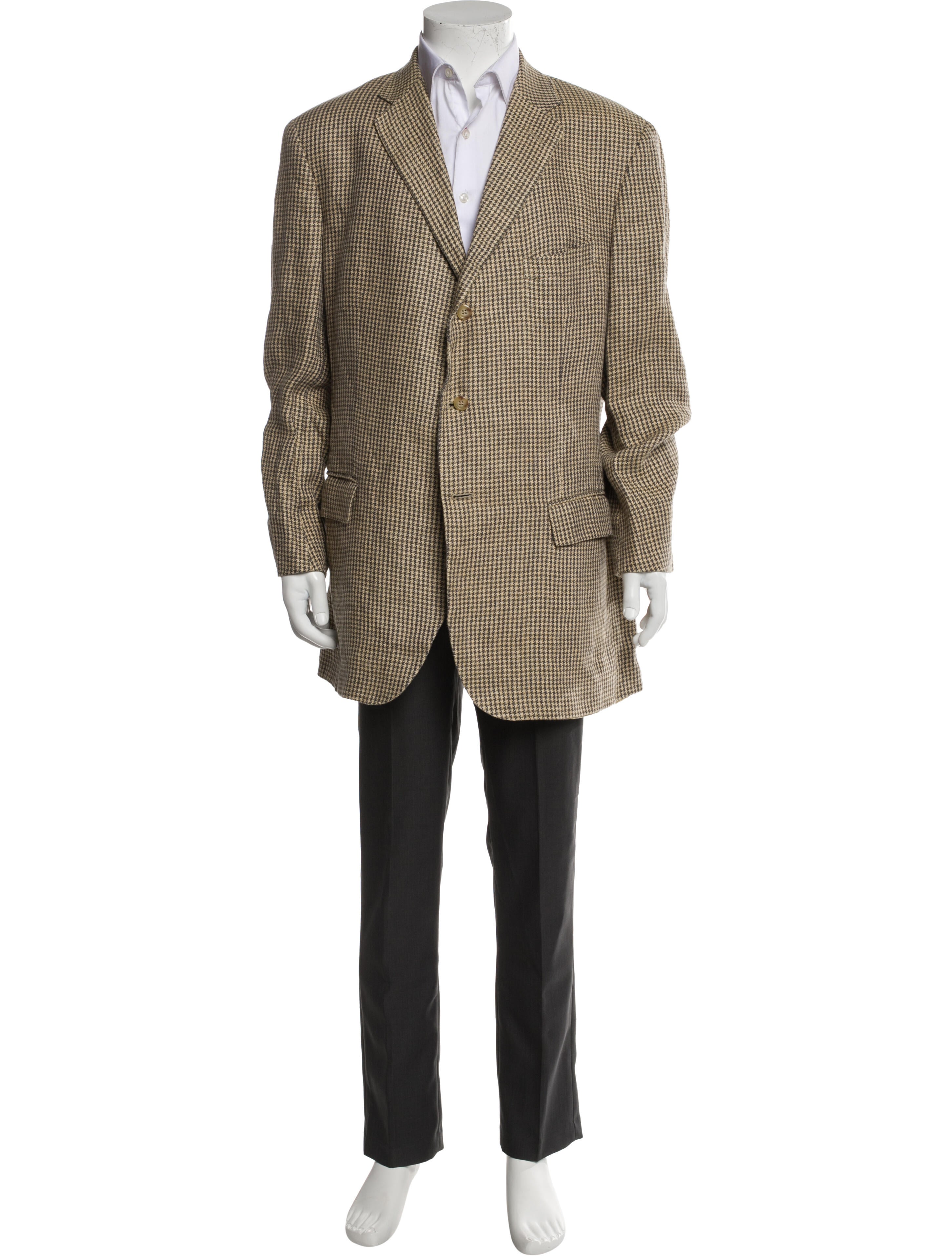 Polo Ralph Lauren Houndstooth Print Overcoat