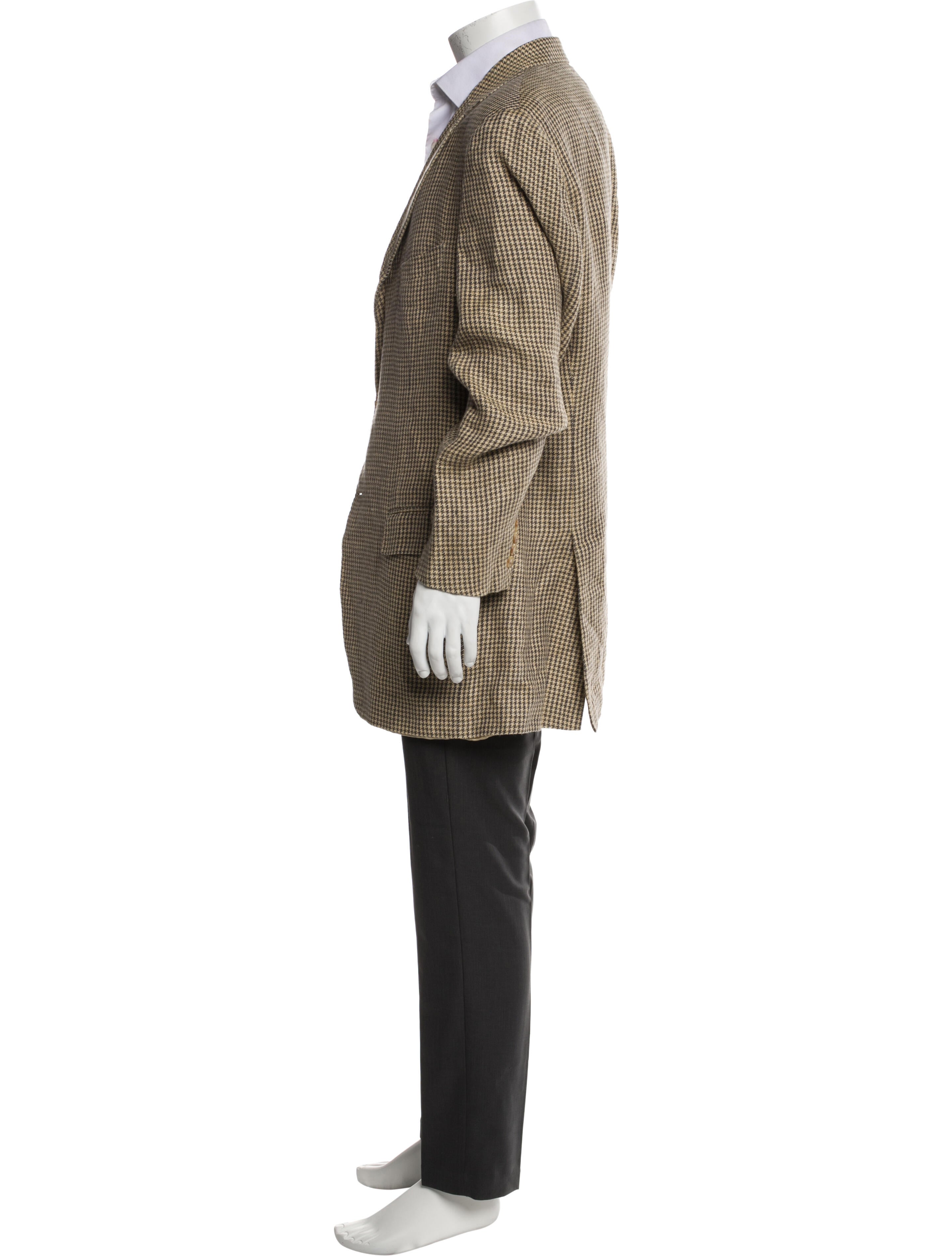 Polo Ralph Lauren Houndstooth Print Overcoat